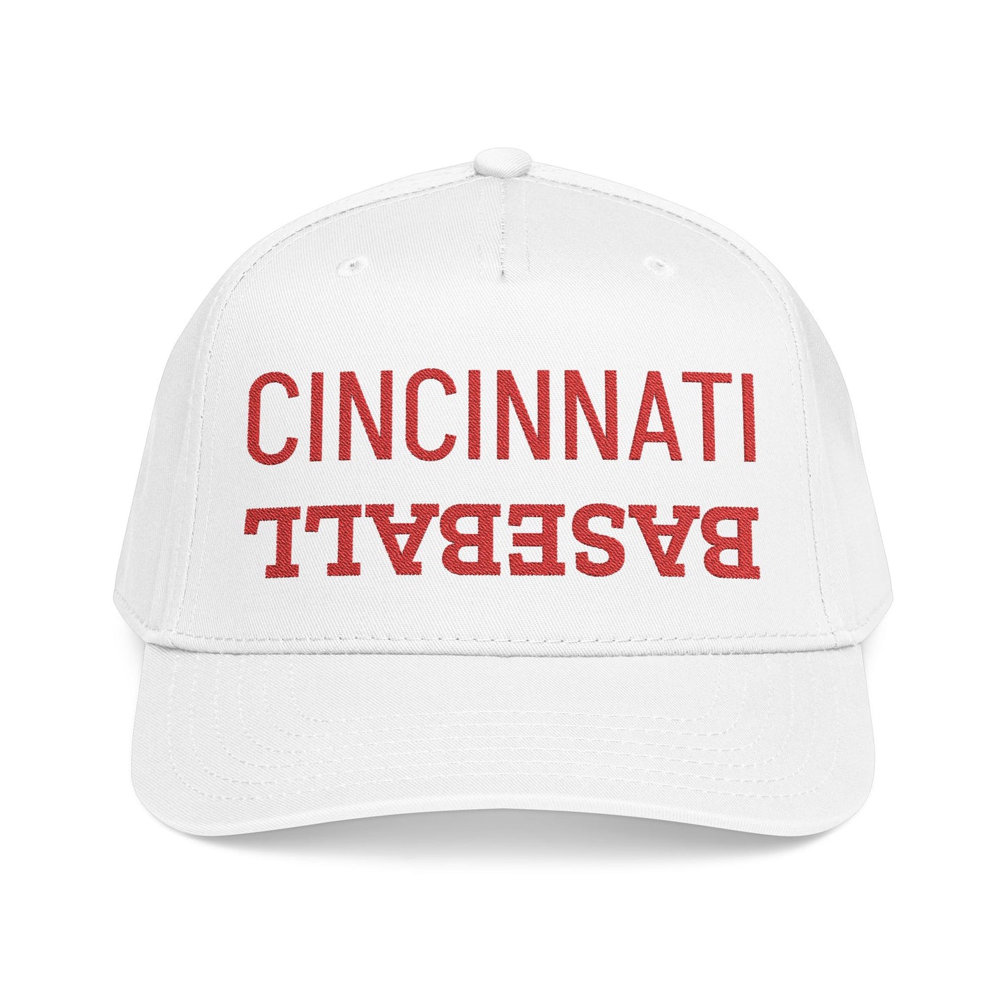 Embroidered Cincinnati Baseball Hat, Mid Profile Baseball Cap, Sports Gifts
