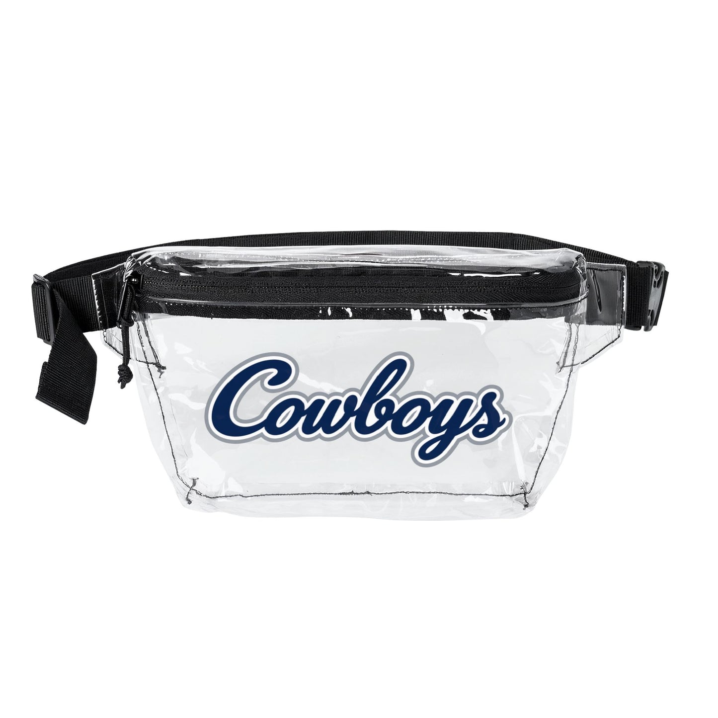 Cowboys Clear Stadium Bag, Football Belt Bag, Transparent Fanny Pack