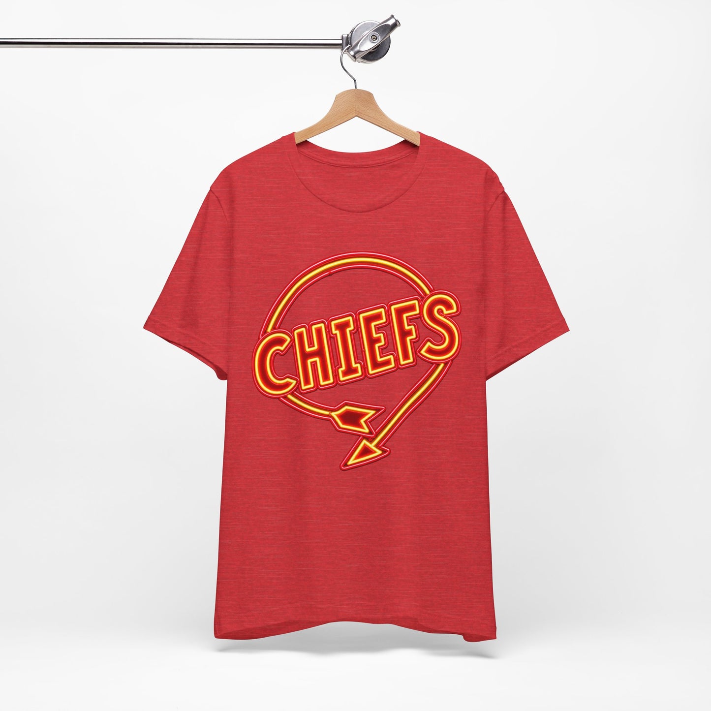 Chiefs Neon Shirt, Arrow Logo T-Shirt, Retro Football Tee