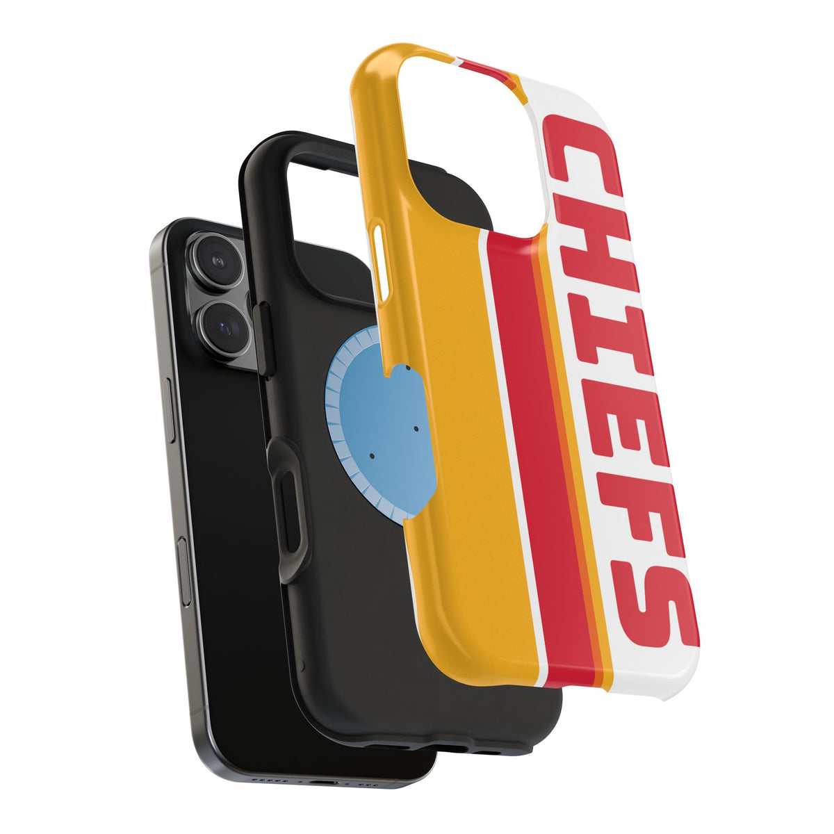 Chiefs Phone Case, Magnetic Phone Case, Retro Phone Case, Baseball Case for iPhone or Samsung, Chiefs Football Gifts
