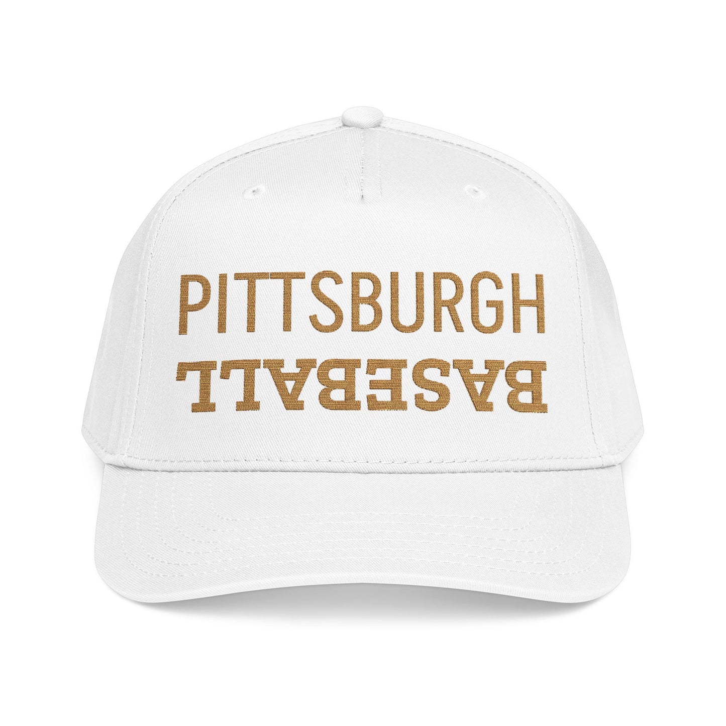 Embroidered Pittsburgh Baseball Hat, Mid Profile Baseball Cap, Sports Gifts