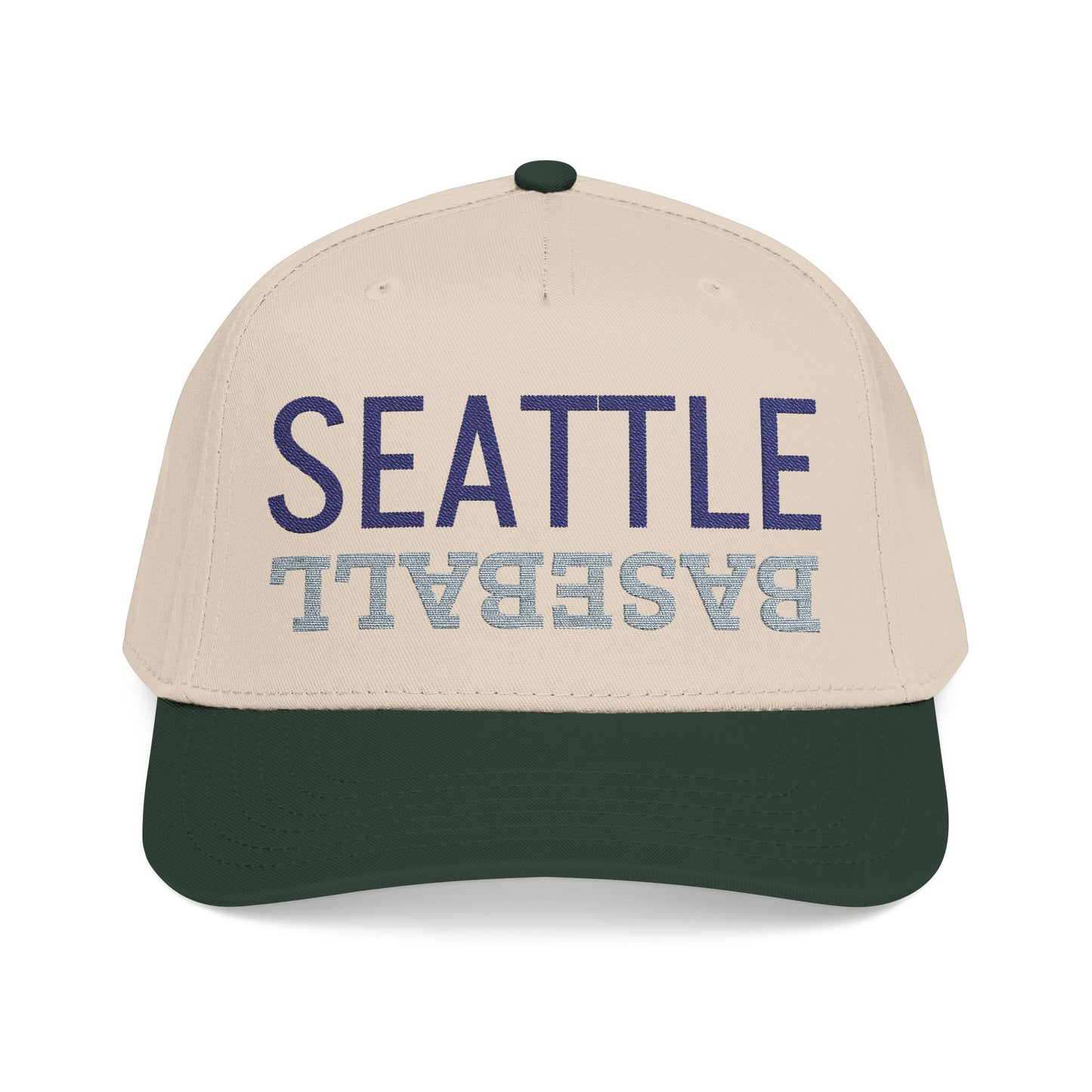 Embroidered Seattle Baseball Hat, Mid Profile Baseball Cap, Sports Gifts