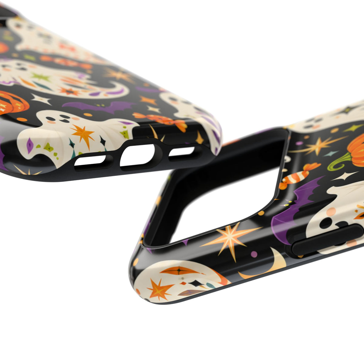 Cute Halloween Ghosts and Pumpkins Phone Case | Magnetic Impact-Resistant Case