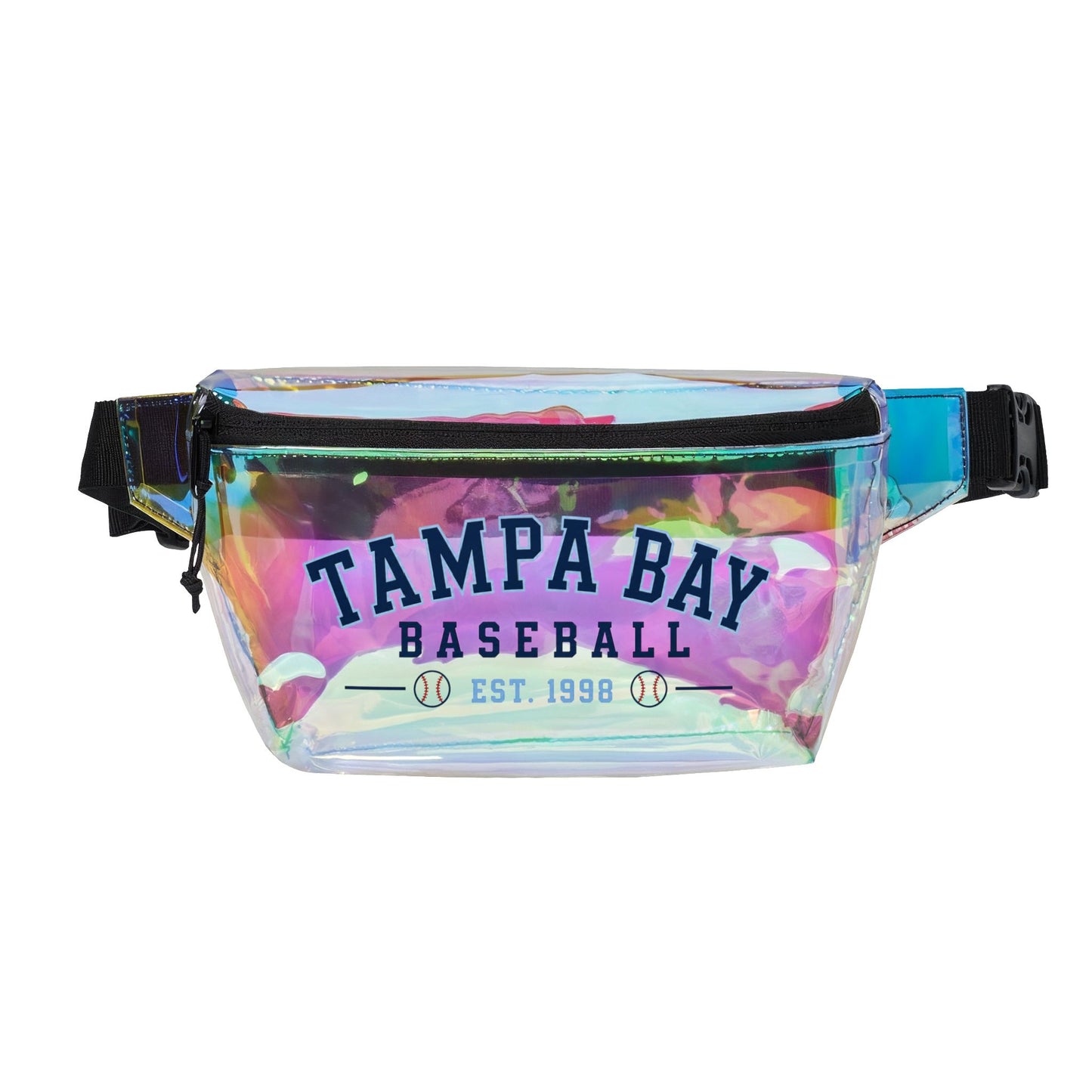 Tampa Bay Clear Stadium Bag, Baseball Belt Bag, Transparent Fanny Pack