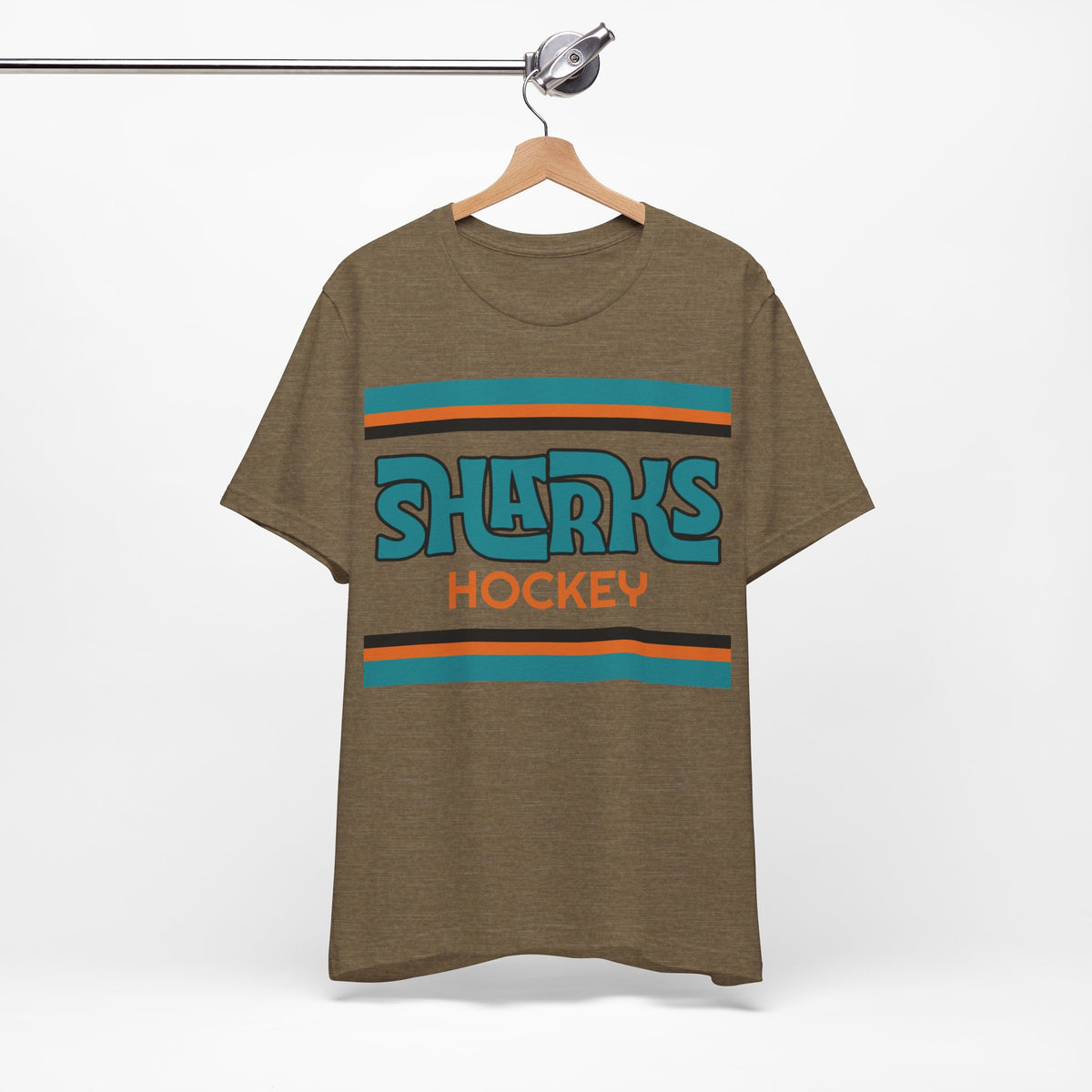 Retro Sharks Shirt, Vintage Striped Sharks T-Shirt