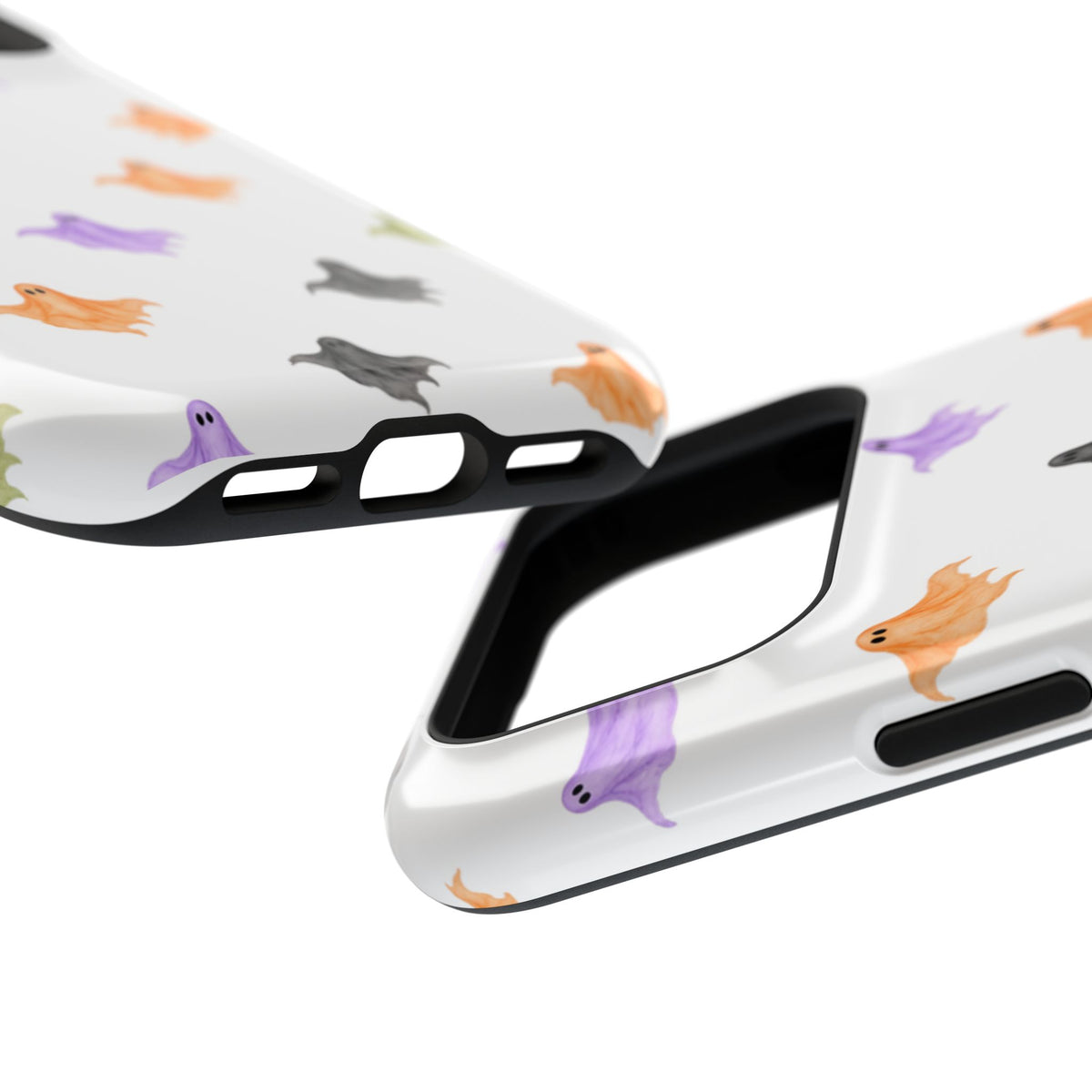 Watercolor Ghost Pattern Phone Case | Magnetic Impact-Resistant Case