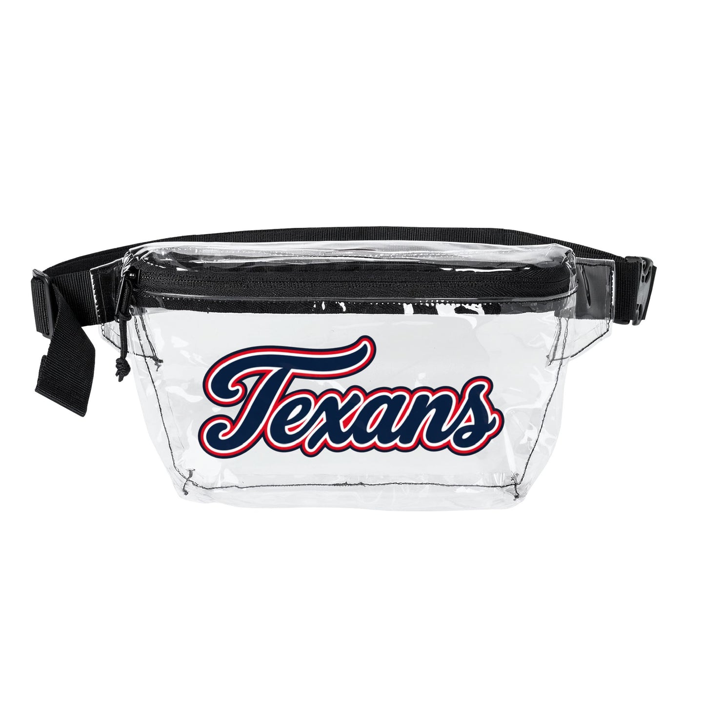 Texans Clear Stadium Bag, Football Belt Bag, Transparent Fanny Pack