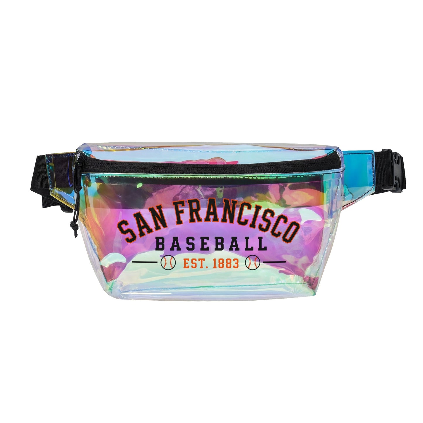 San Francisco Clear Stadium Bag, Baseball Belt Bag, Transparent Fanny Pack
