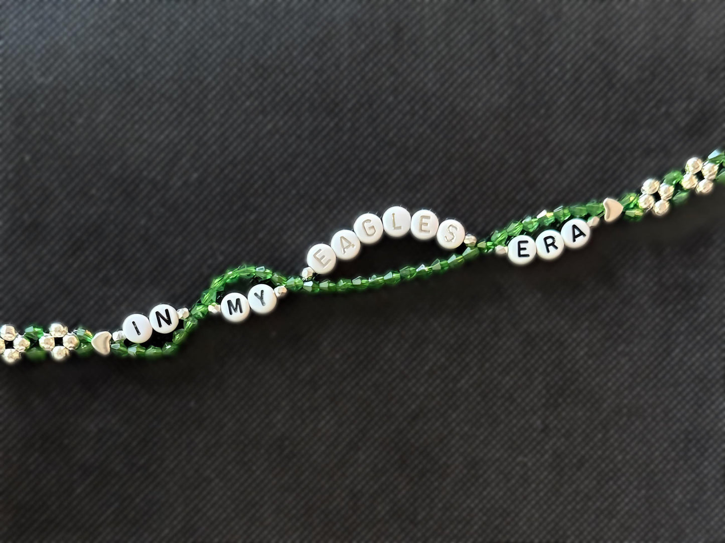 In My College Team Era Bracelet – Custom Double-Layer Beaded Bracelet, Handmade Game Day Jewelry, NCAA-Inspired Gift