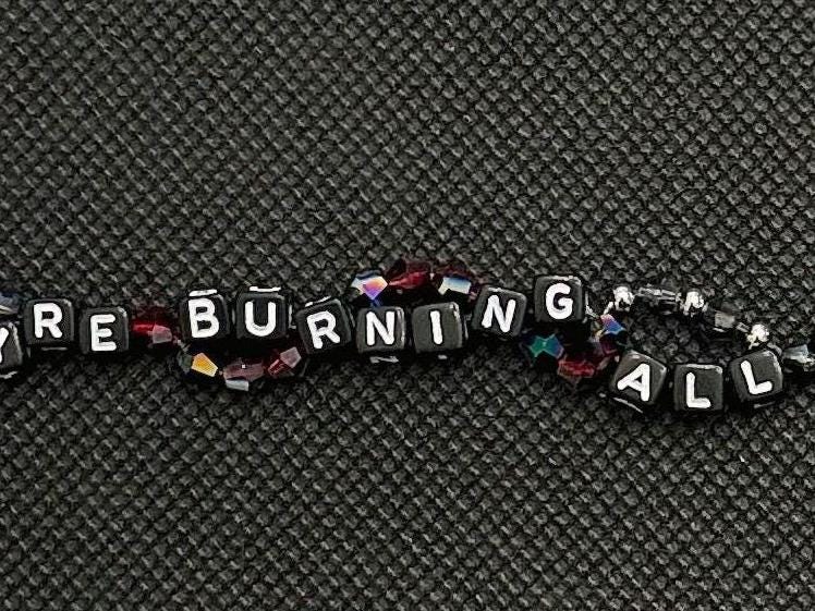 They’re Burning All the Witches Bracelet – Double Layer Beaded Bracelet, Feminist Statement Jewelry, Handmade Gift