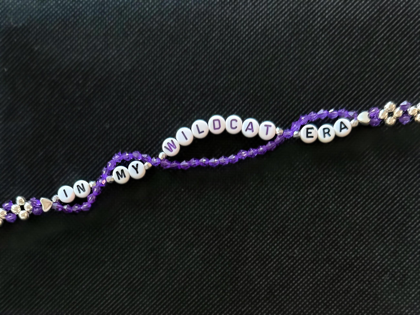 In My College Team Era Bracelet – Custom Double-Layer Beaded Bracelet, Handmade Game Day Jewelry, NCAA-Inspired Gift