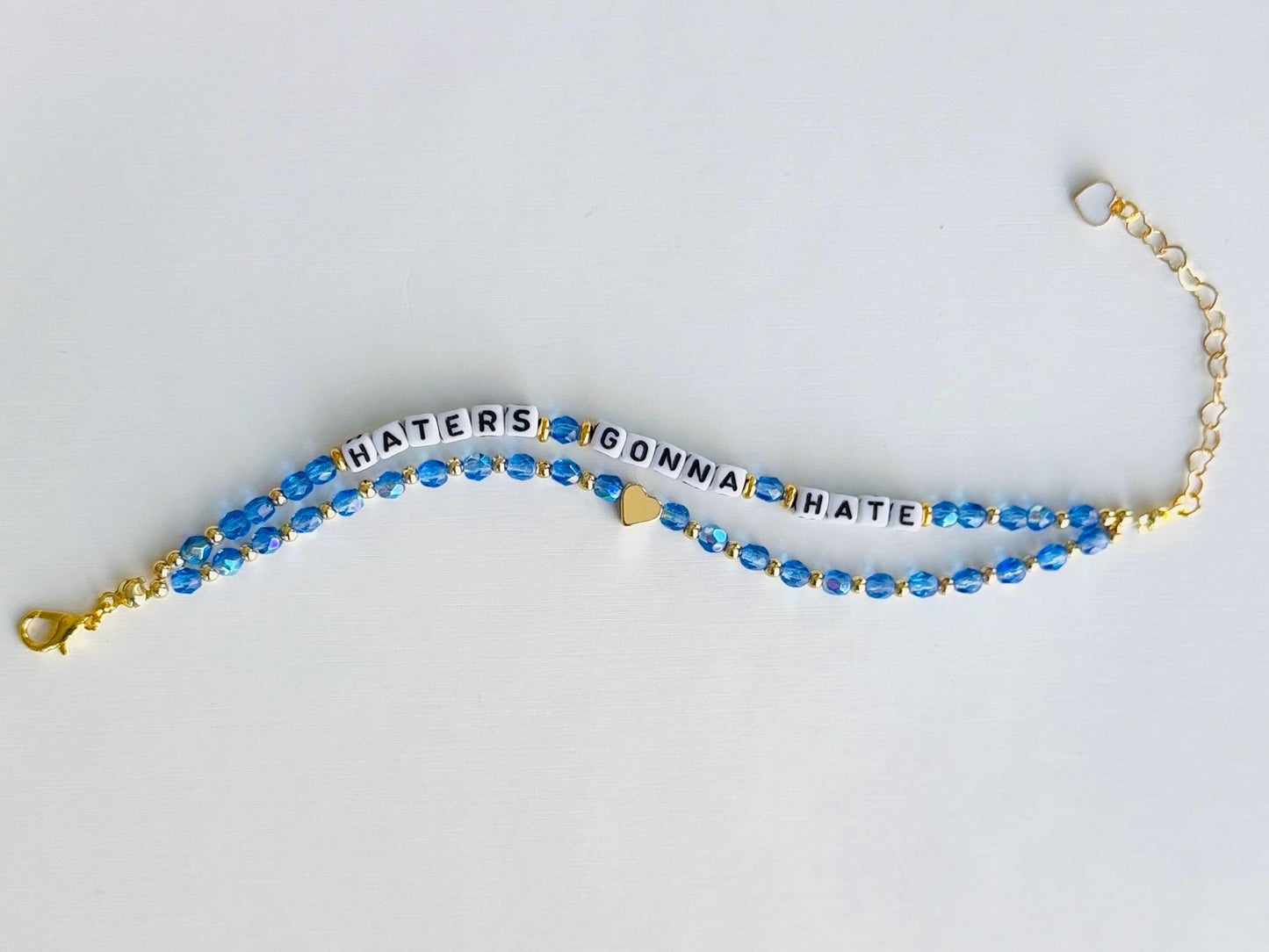 Haters Gonna Hate, Energy Cleanse Bracelet – Bold Beaded Bracelet for Letting Go, Summer Vibes, Manifestation Gift for Her