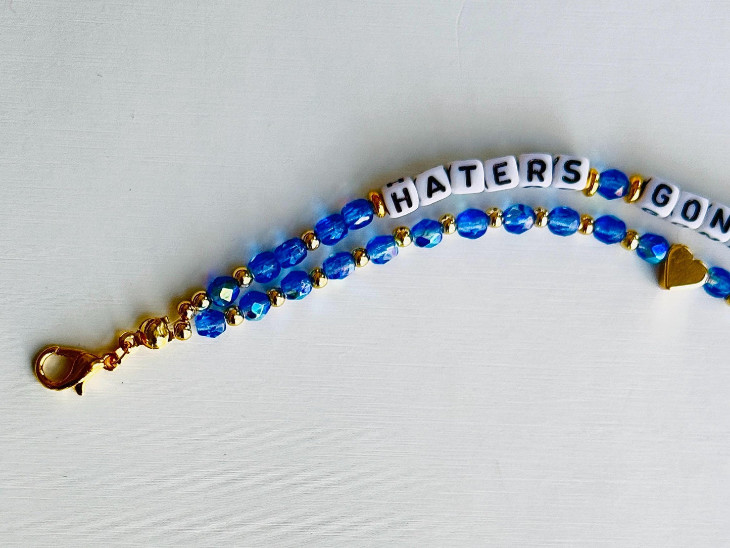 Haters Gonna Hate, Energy Cleanse Bracelet – Bold Beaded Bracelet for Letting Go, Summer Vibes, Manifestation Gift for Her
