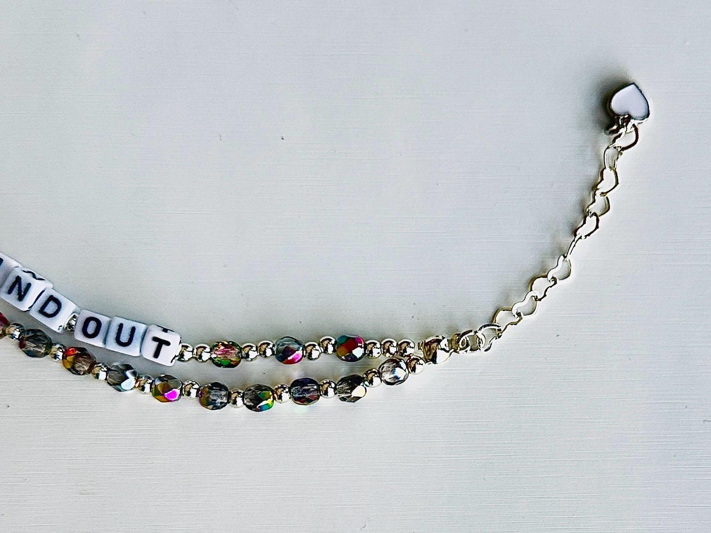 F*ck Around & Find Out Bracelet – Double Layer Non-Stretch Beaded Bracelet, Bold Statement Jewelry, Handmade Power Piece