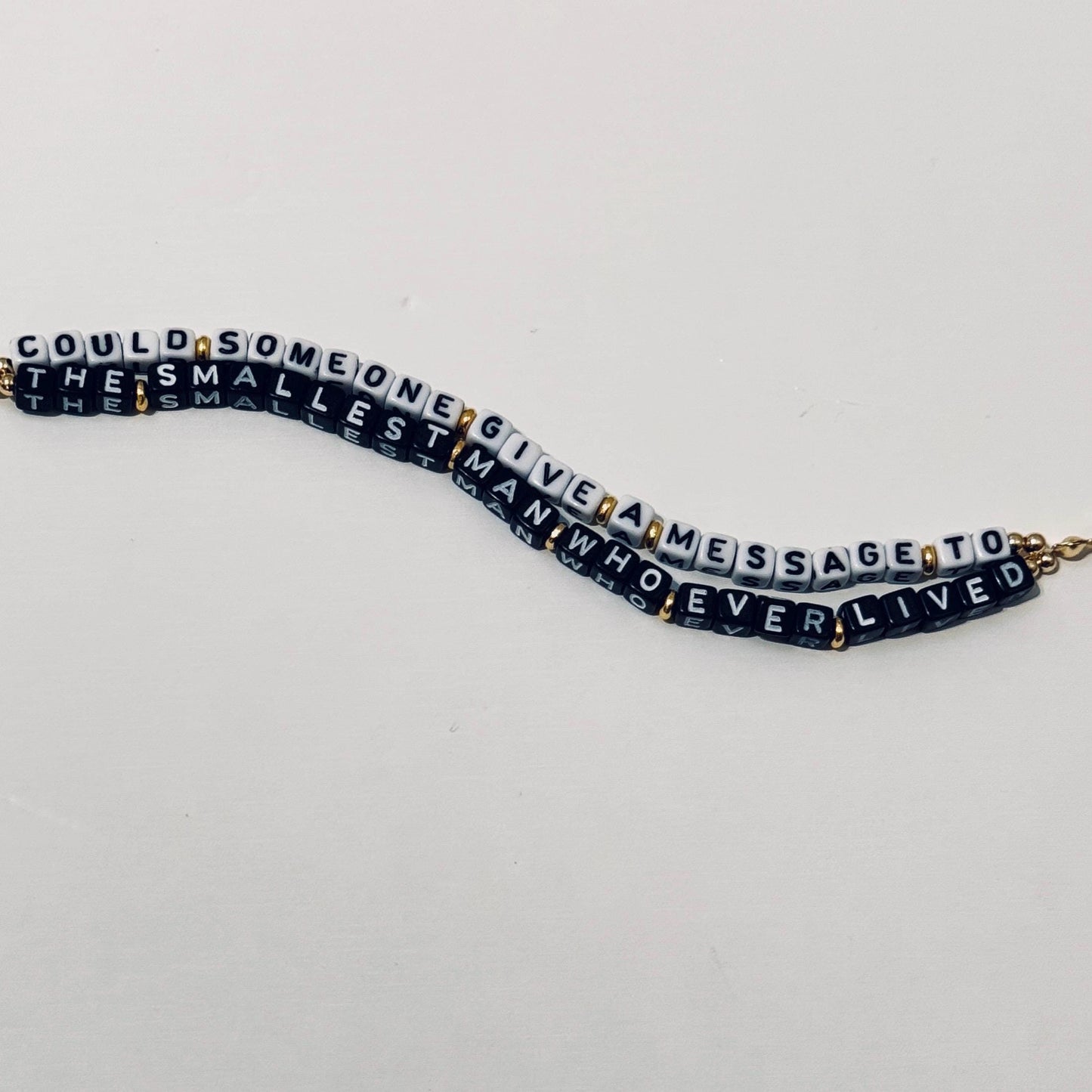 Smallest Man Who Ever Lived - Double Layer Bracelet