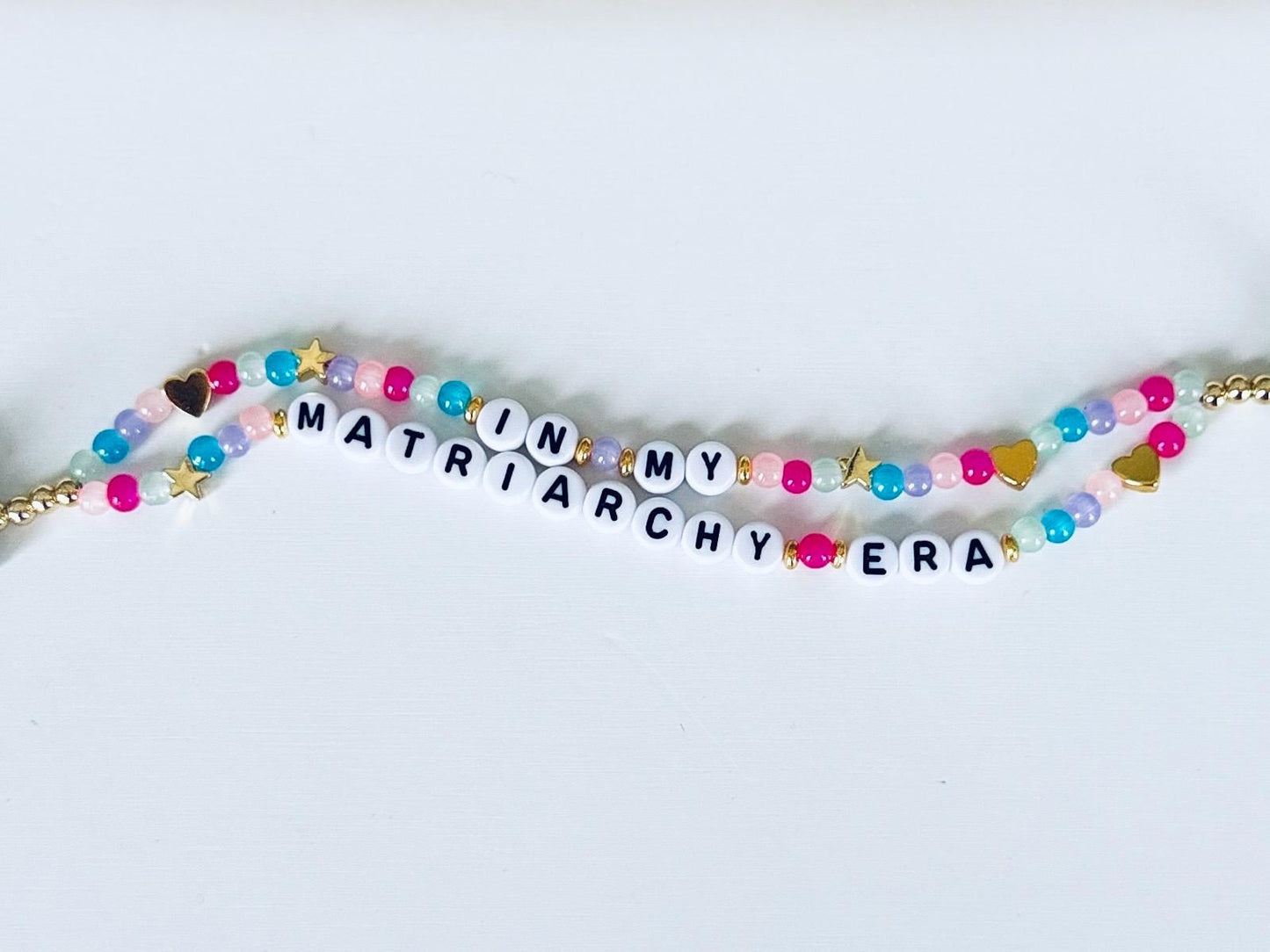 In My Matriarchy Era Bracelet – Double-Layer Handmade Beaded Bracelet, Feminine Energy and Positive Vibes Jewelry