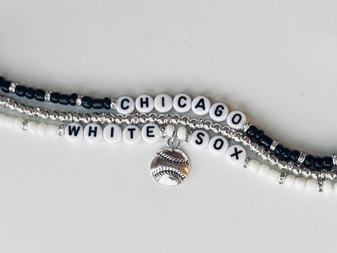 Chicago WS Baseball Charm Bracelet Stack