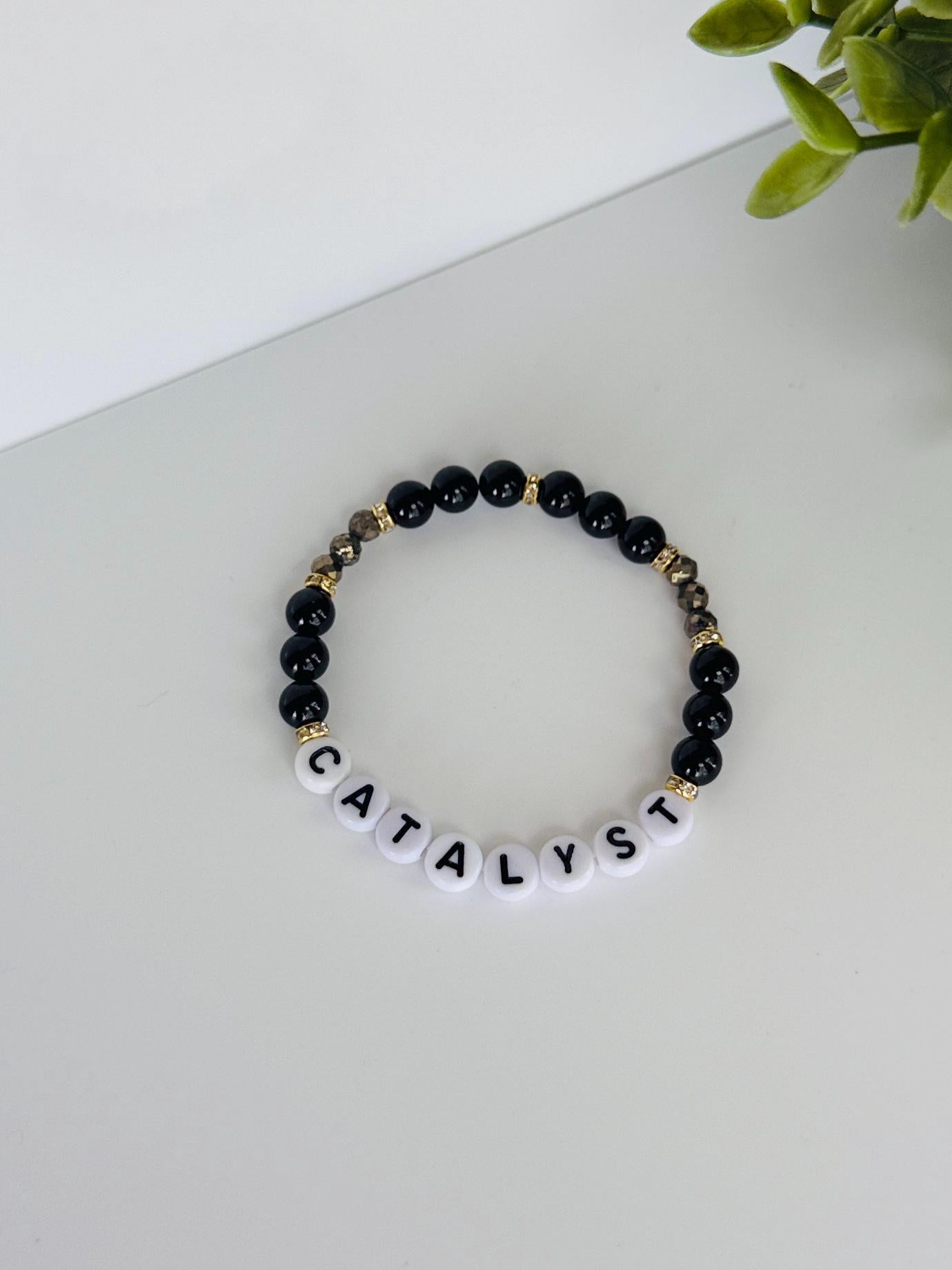 CATALYST Confidence & Transformation Bracelet with Pyrite & Black Tourmaline