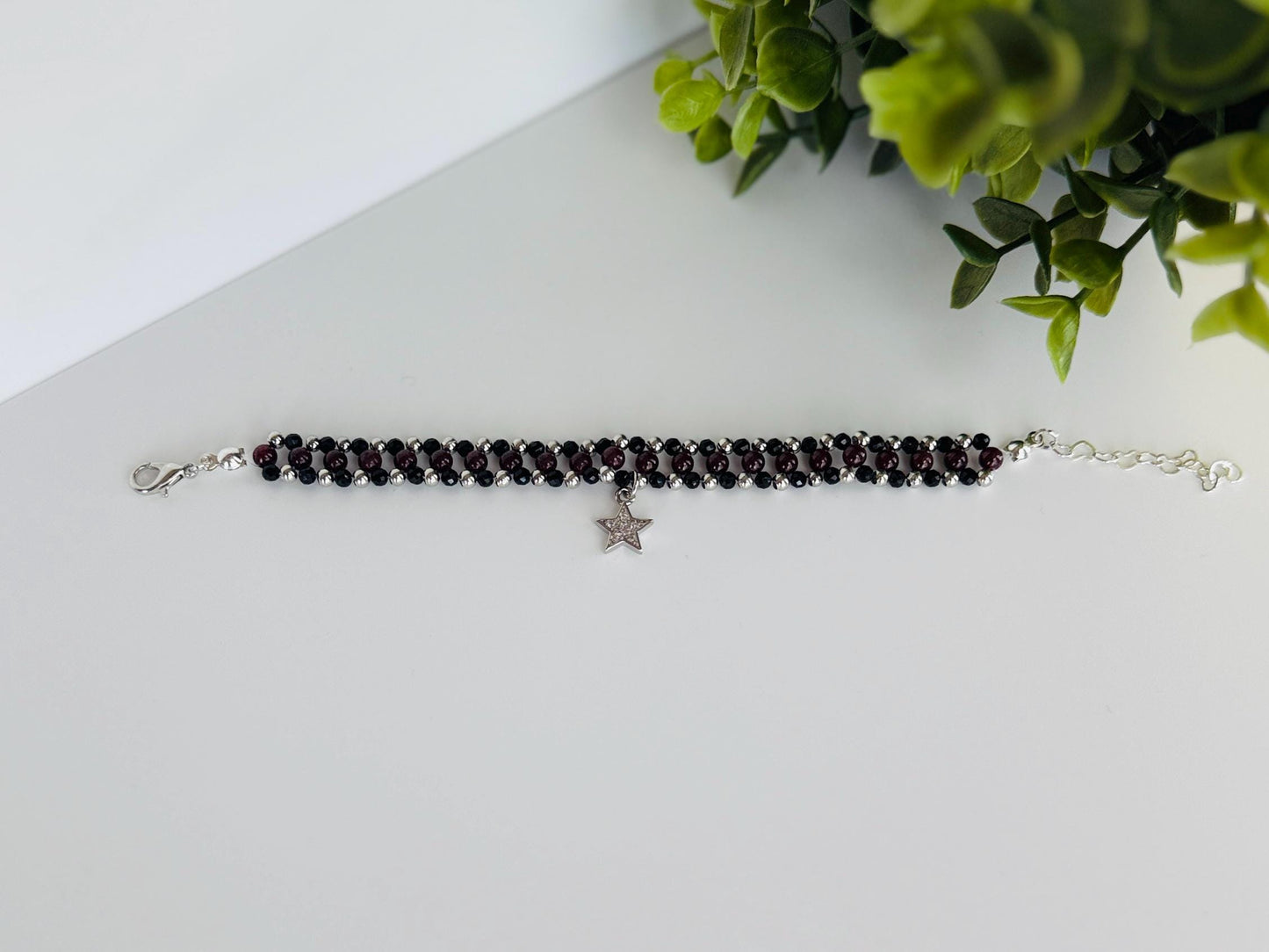 FORTRESS Protection & Power Bracelet with Black Tourmaline & Garnet