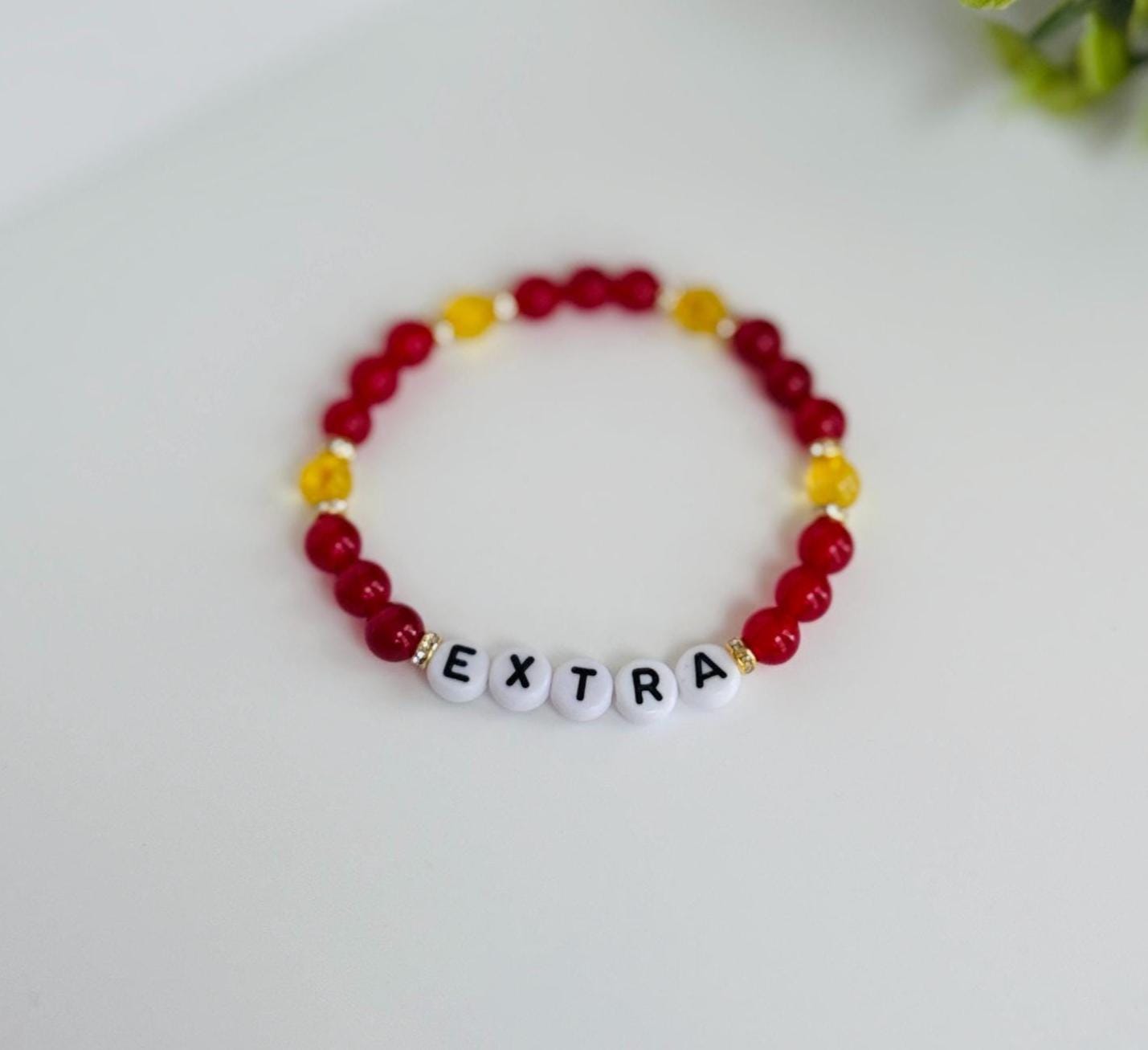 EXTRA Bracelet – Carnelian & Citrine Beaded Bracelet for Energy, Confidence & Fire, Gold Accents
