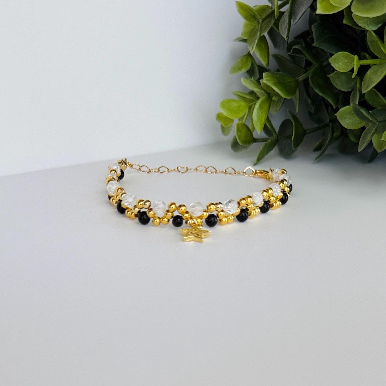 SHADOWLIGHT Healing Bracelet with Black Tourmaline, Quartz