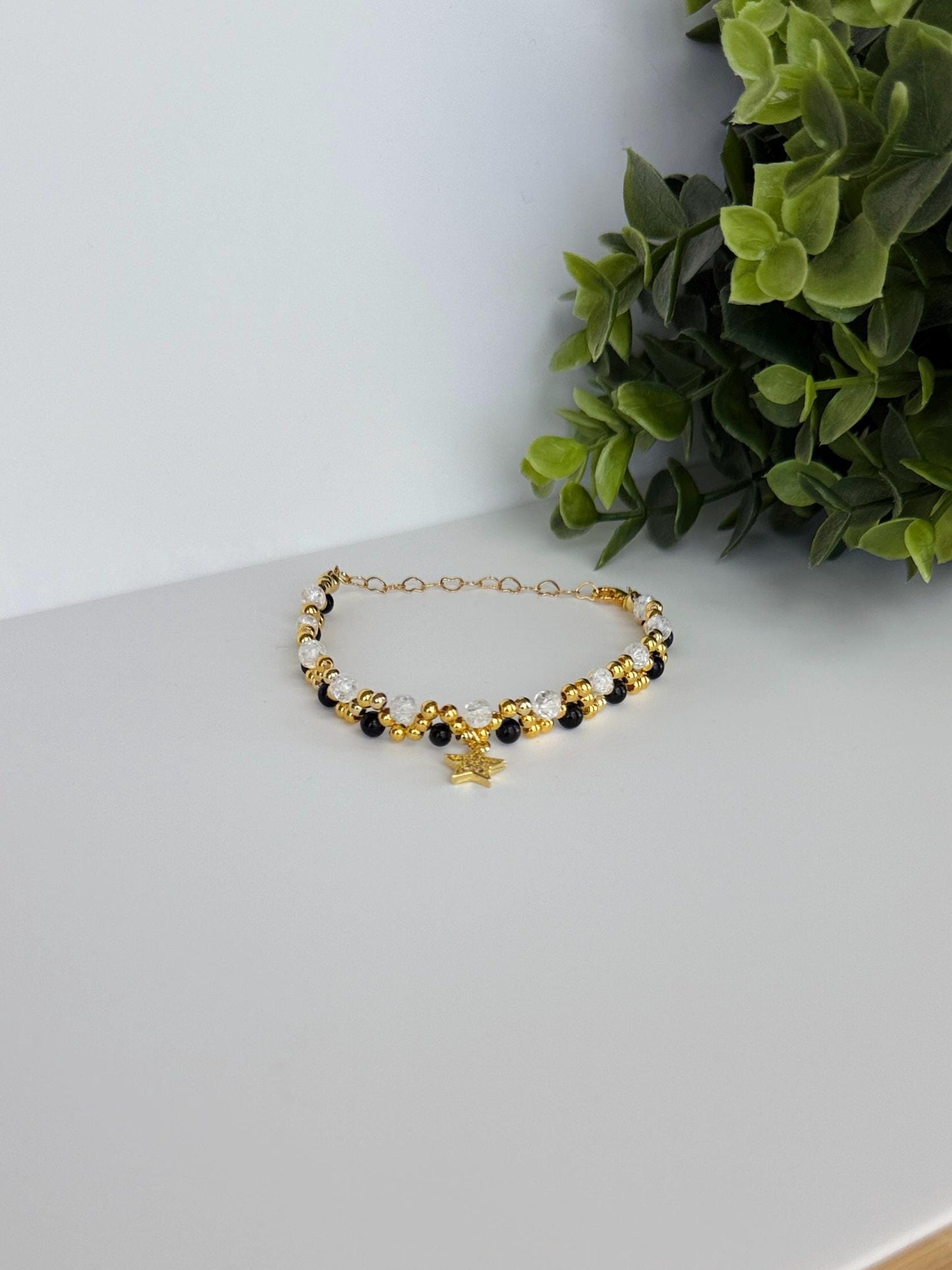 SHADOWLIGHT Healing Bracelet with Black Tourmaline, Quartz