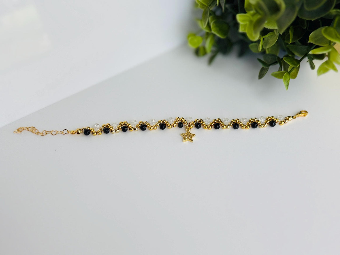 SHADOWLIGHT Healing Bracelet with Black Tourmaline, Quartz