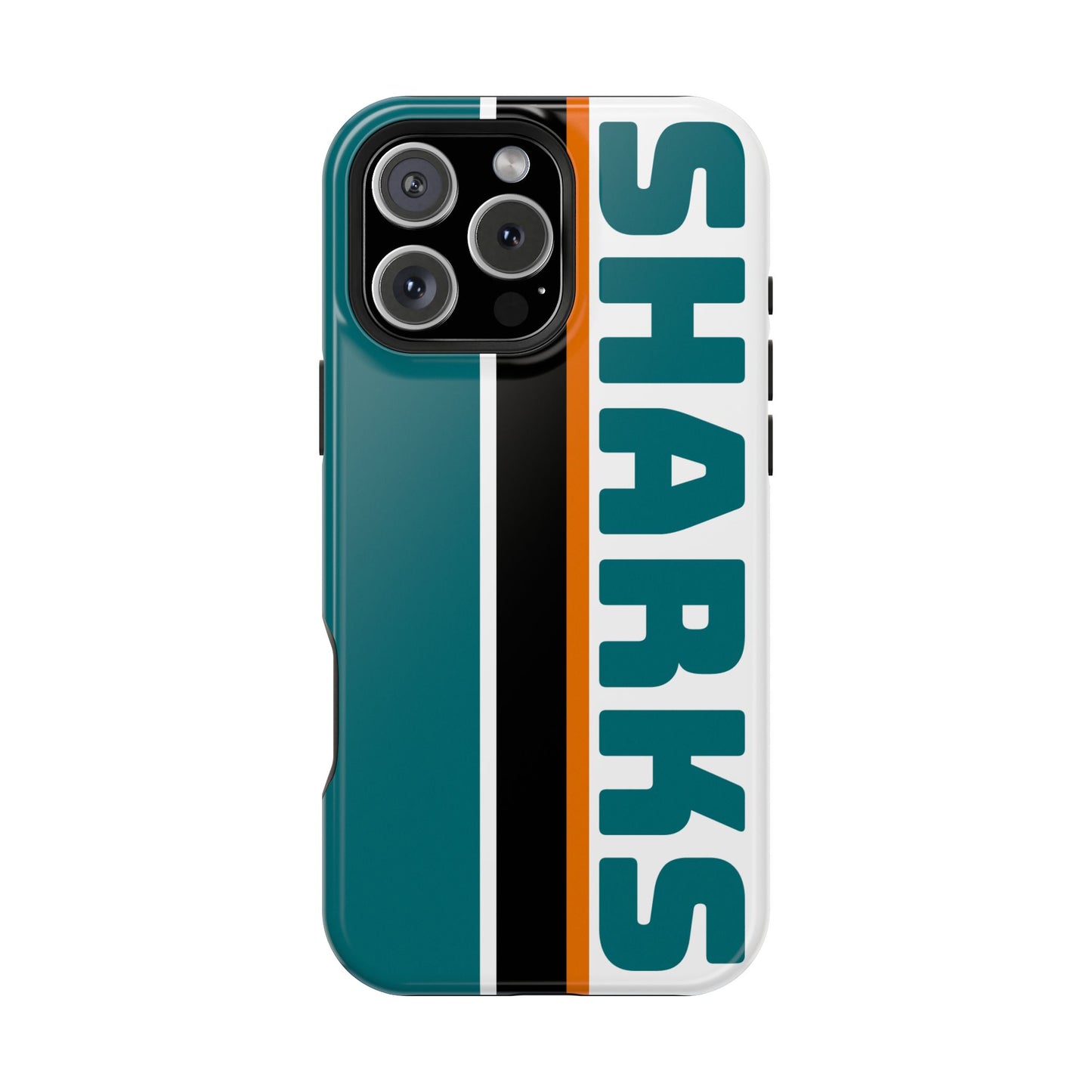 Sharks Phone Case, Magnetic Phone Case, Retro Phone Case, Hockey iPhone or Samsung Case