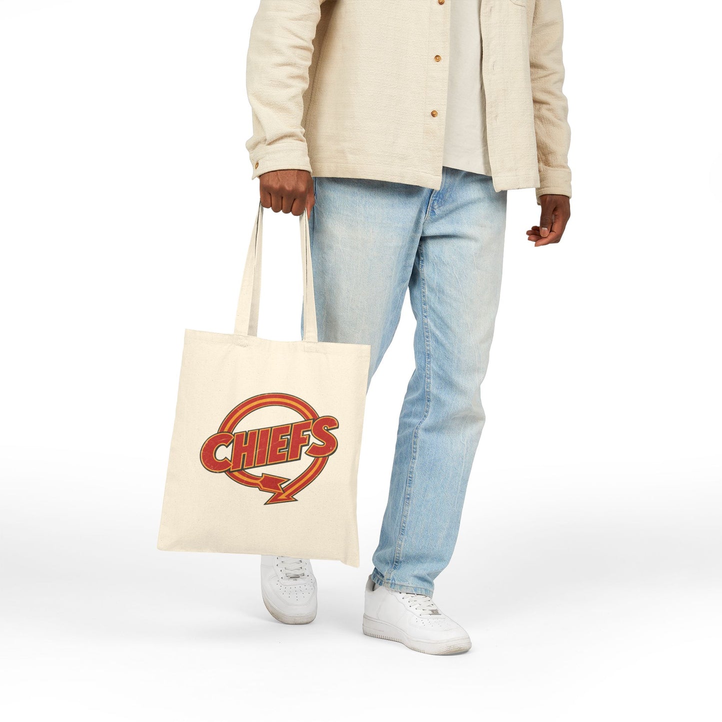 Chiefs Tote Bag, Retro Football Team Design, Kansas City Gifts