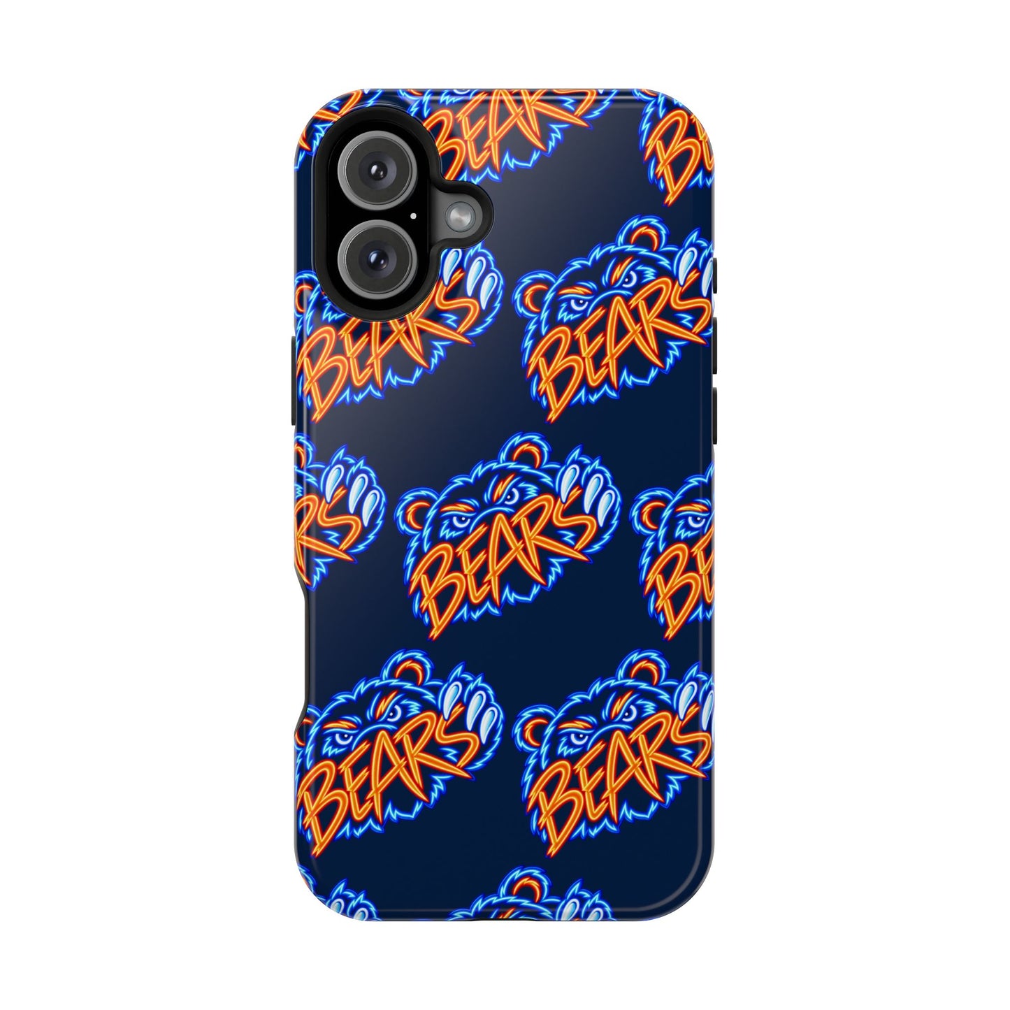 Neon Bears Phone Case, Magnetic Phone Case, Retro Phone Case, Matte/Glossy Phone Case, Football Gifts