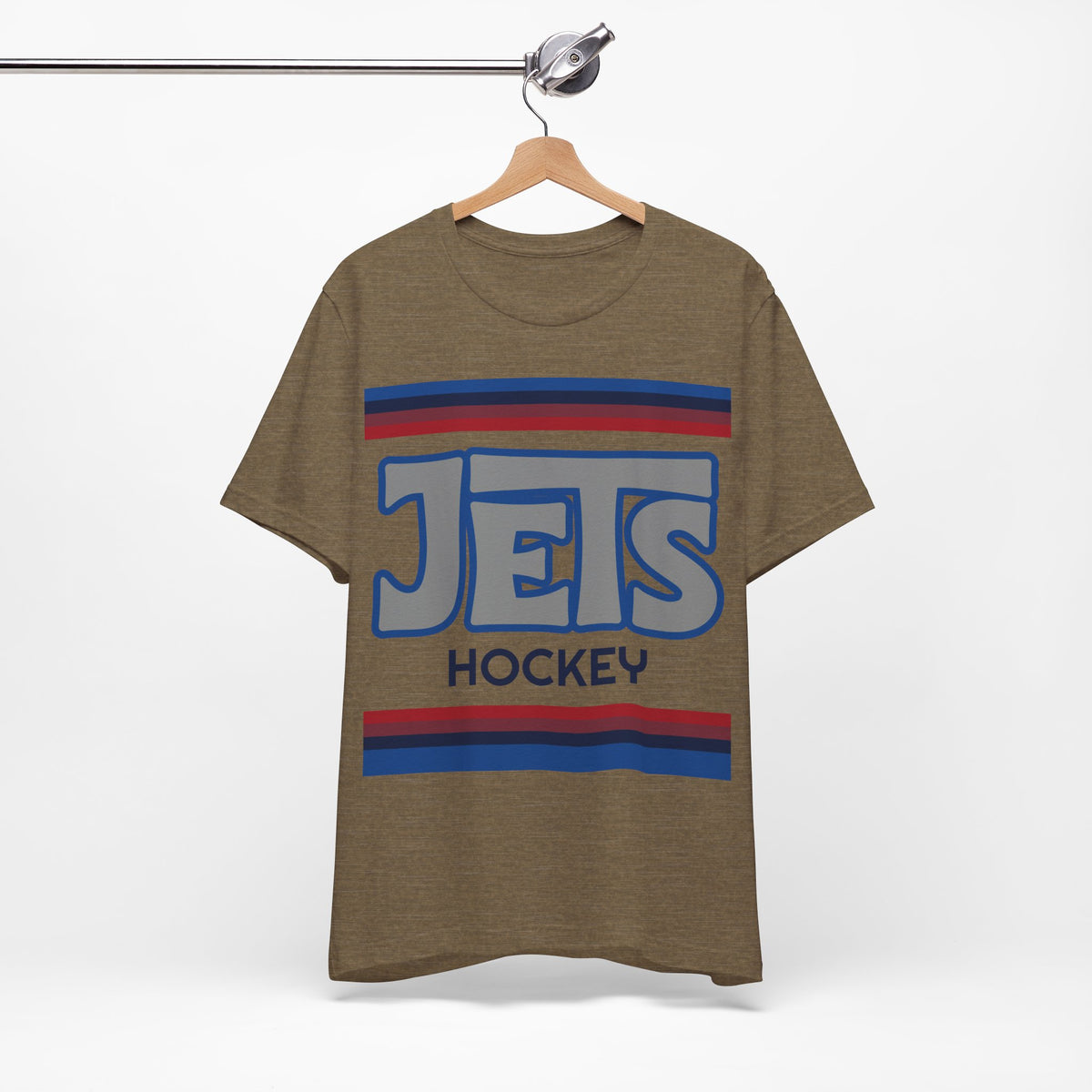 Retro Jets Shirt, Vintage Striped Jets Hockey T-Shirt