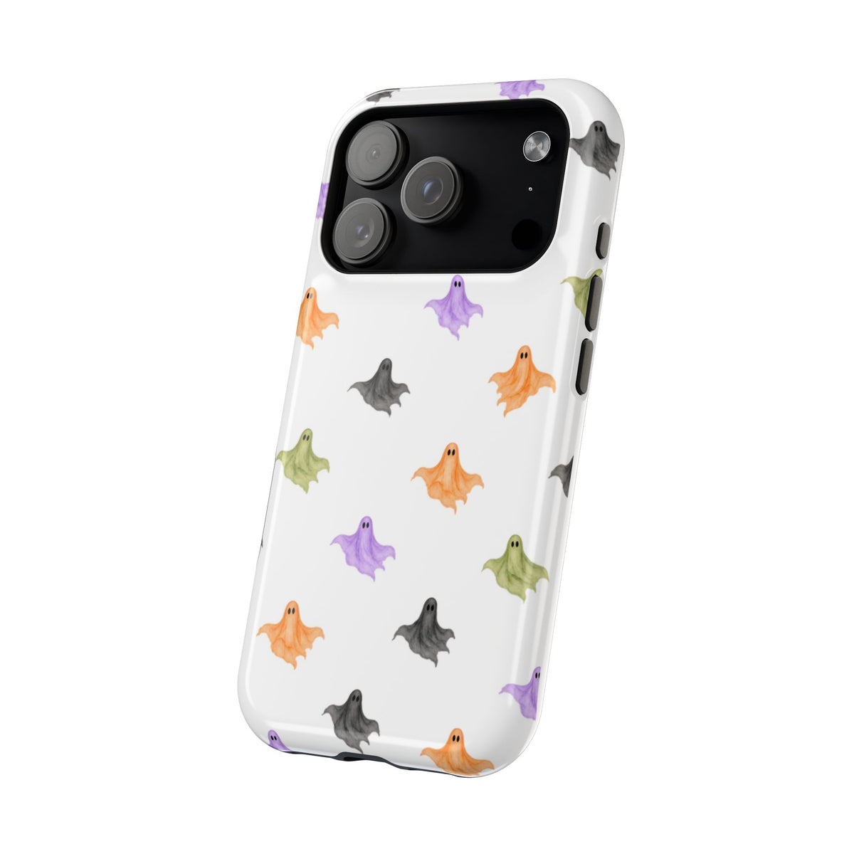 Watercolor Ghost Pattern Phone Case | Magnetic Impact-Resistant Case