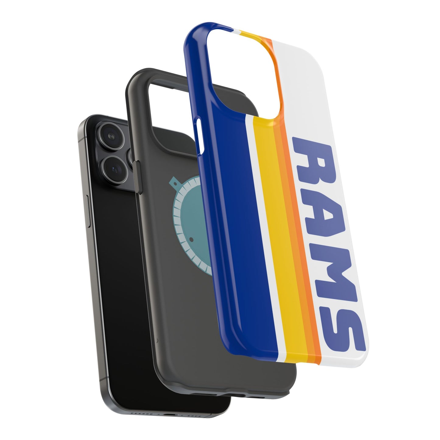 Rams Phone Case, Magnetic Phone Case, Retro Phone Case, Football Case for iPhone or Samsung