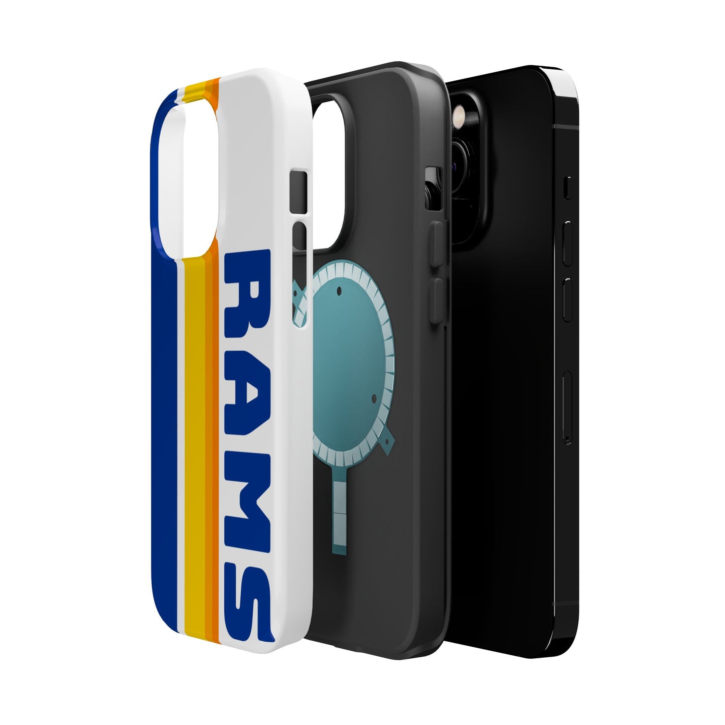 Rams Phone Case, Magnetic Phone Case, Retro Phone Case, Football Case for iPhone or Samsung