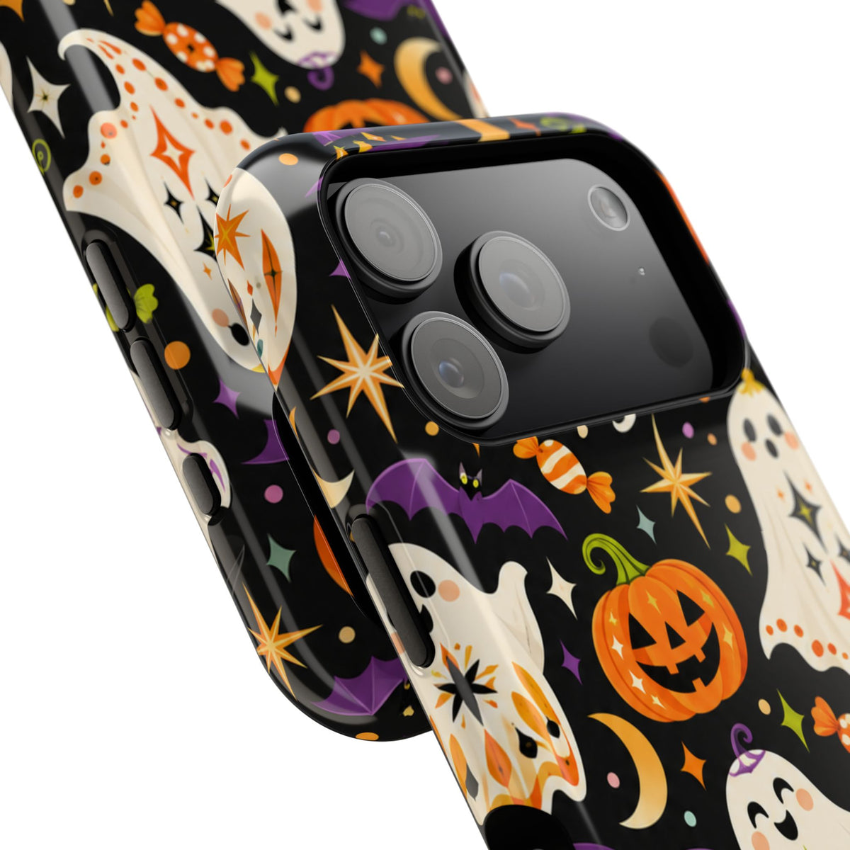 Cute Halloween Ghosts and Pumpkins Phone Case | Magnetic Impact-Resistant Case