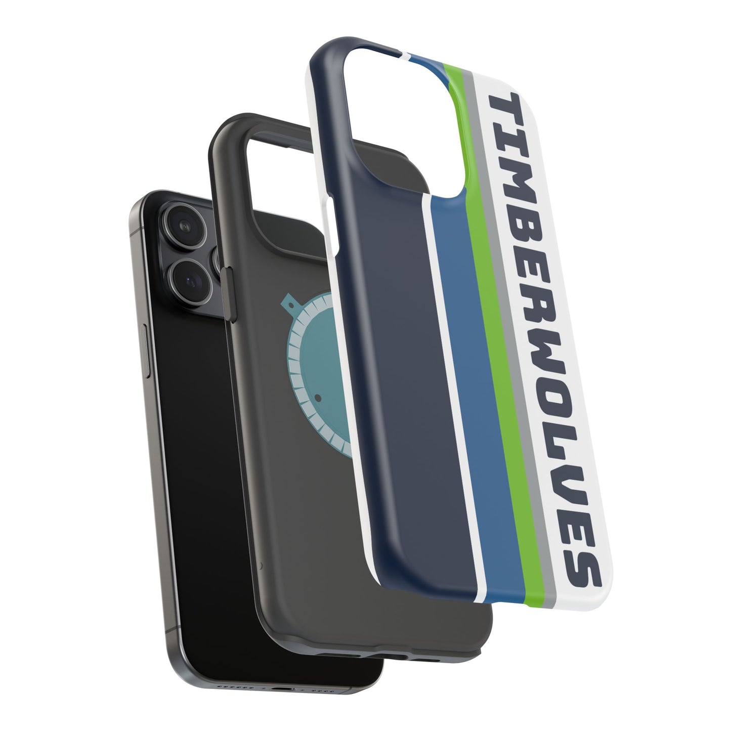 Timberwolves Phone Case, Magnetic Phone Case, Retro Phone Case, Basketball Gifts
