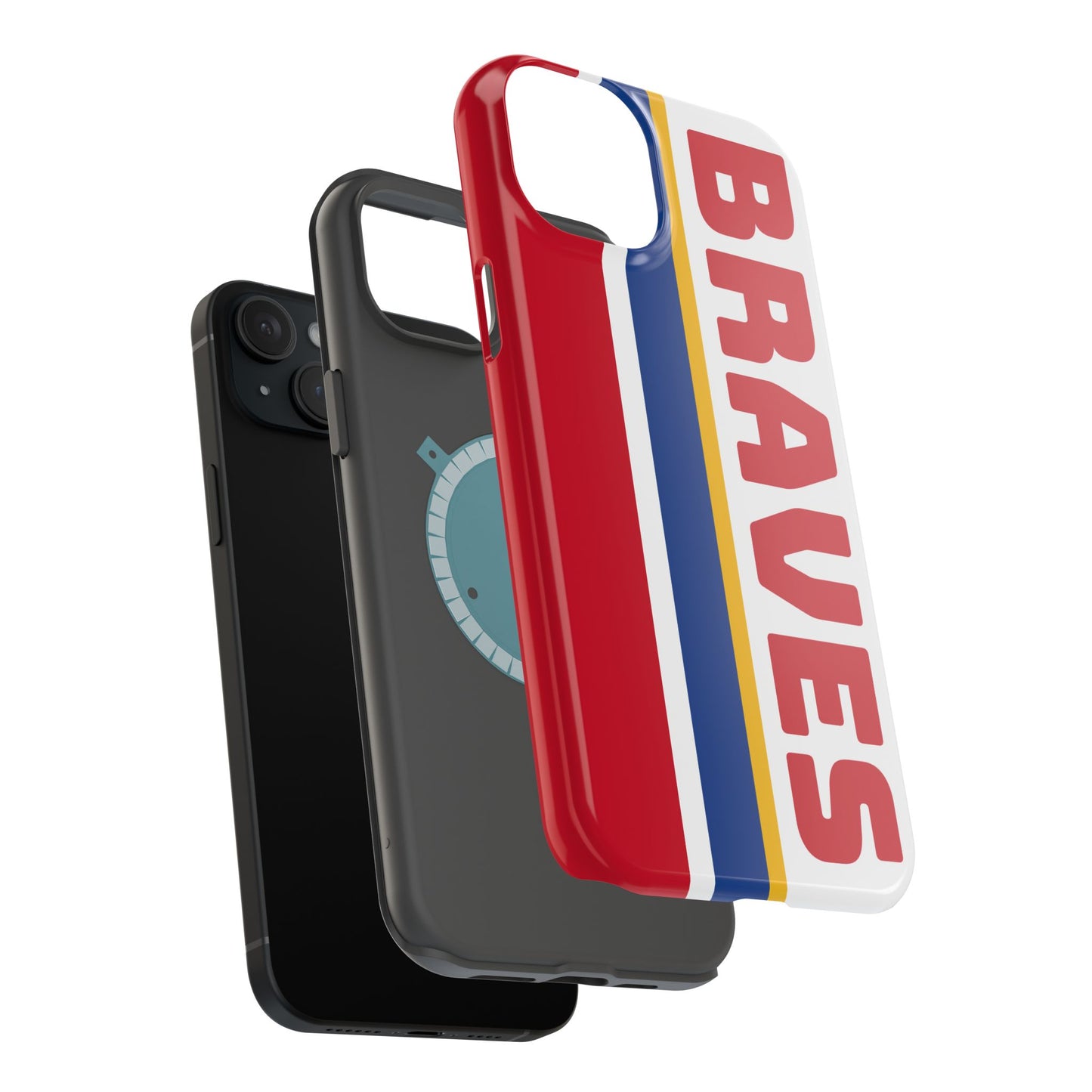 Braves Phone Case, Magnetic Phone Case, Baseball Phone Case, Retro Phone Case