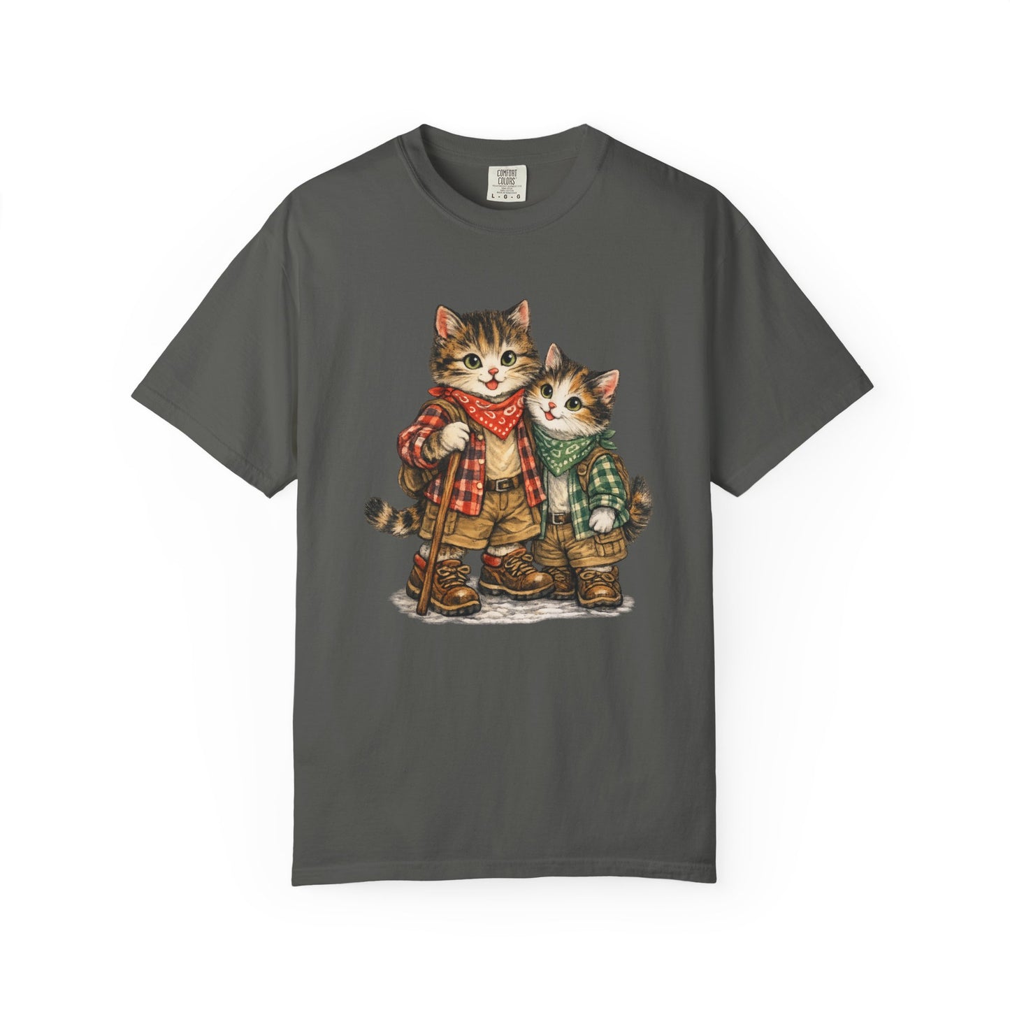 Camping Cats T-Shirt | Cute Cat Camping Design, Outdoorsy Feline Tee