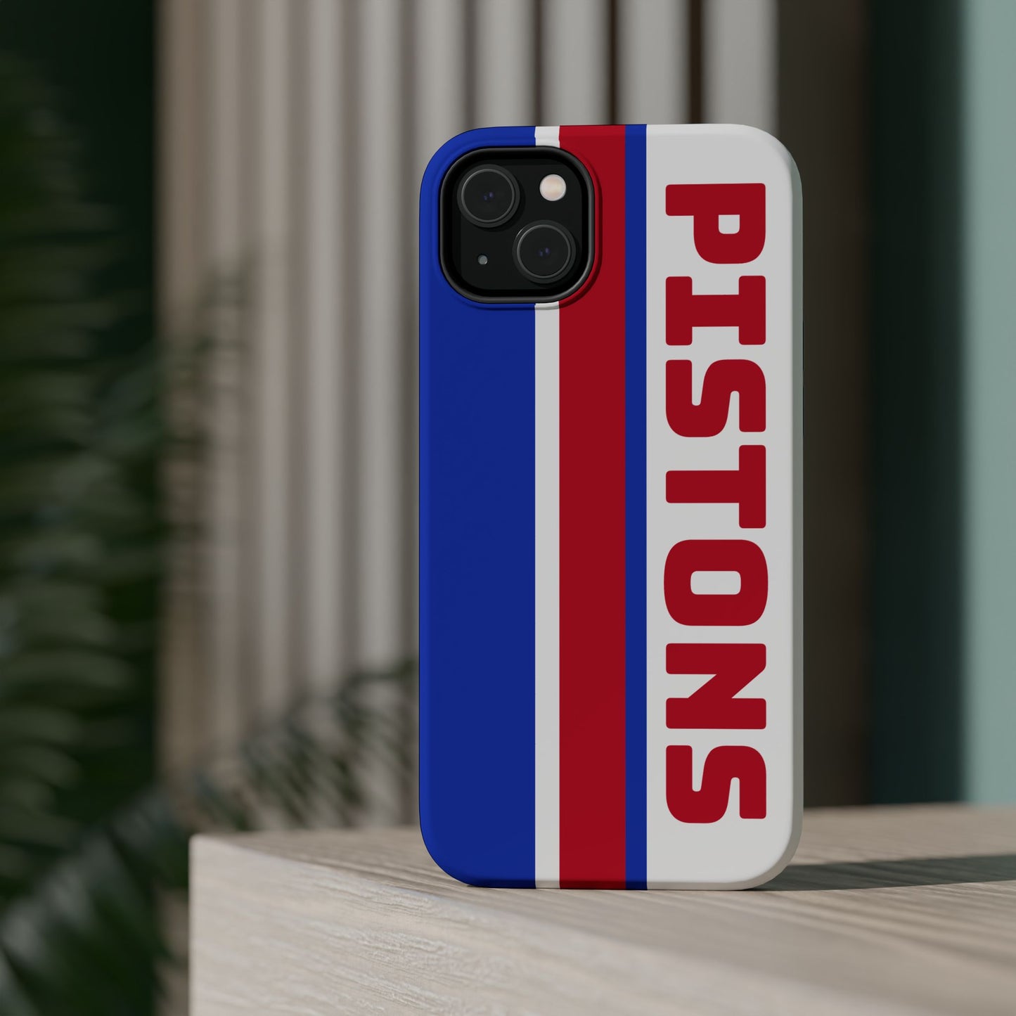 Pistons Phone Case, Magnetic Phone Case, Retro Phone Case, Basketball Gifts