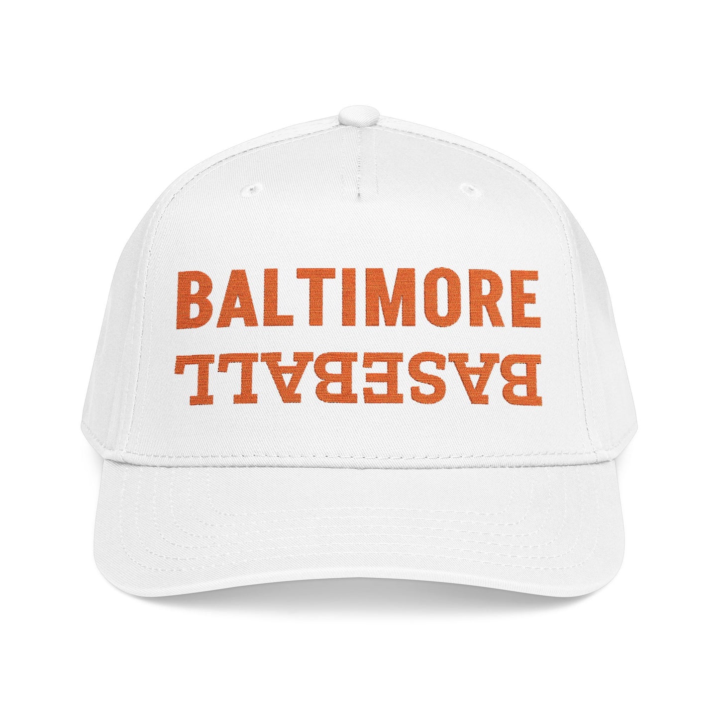 Embroidered Baltimore Baseball Hat, Mid Profile Baseball Cap, Sports Gifts
