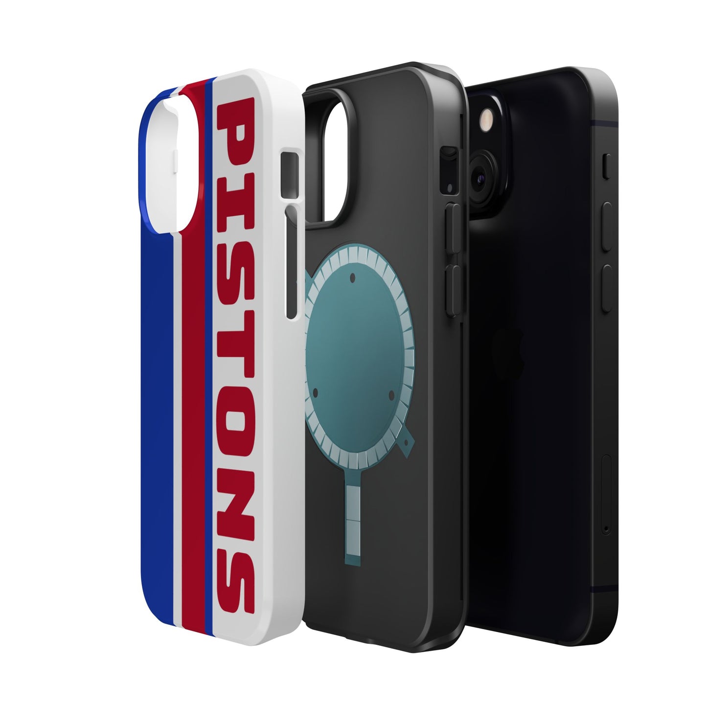 Pistons Phone Case, Magnetic Phone Case, Retro Phone Case, Basketball Gifts