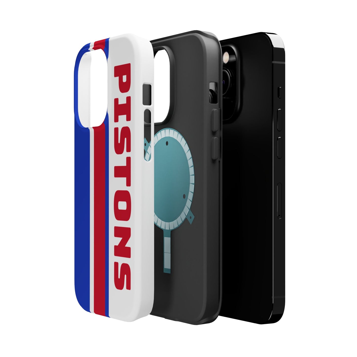 Pistons Phone Case, Magnetic Phone Case, Retro Phone Case, Basketball Gifts