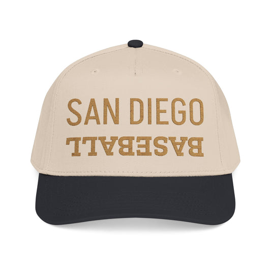 Embroidered San Diego Baseball Hat, Mid Profile Baseball Cap, Los Angeles Baseball Gifts