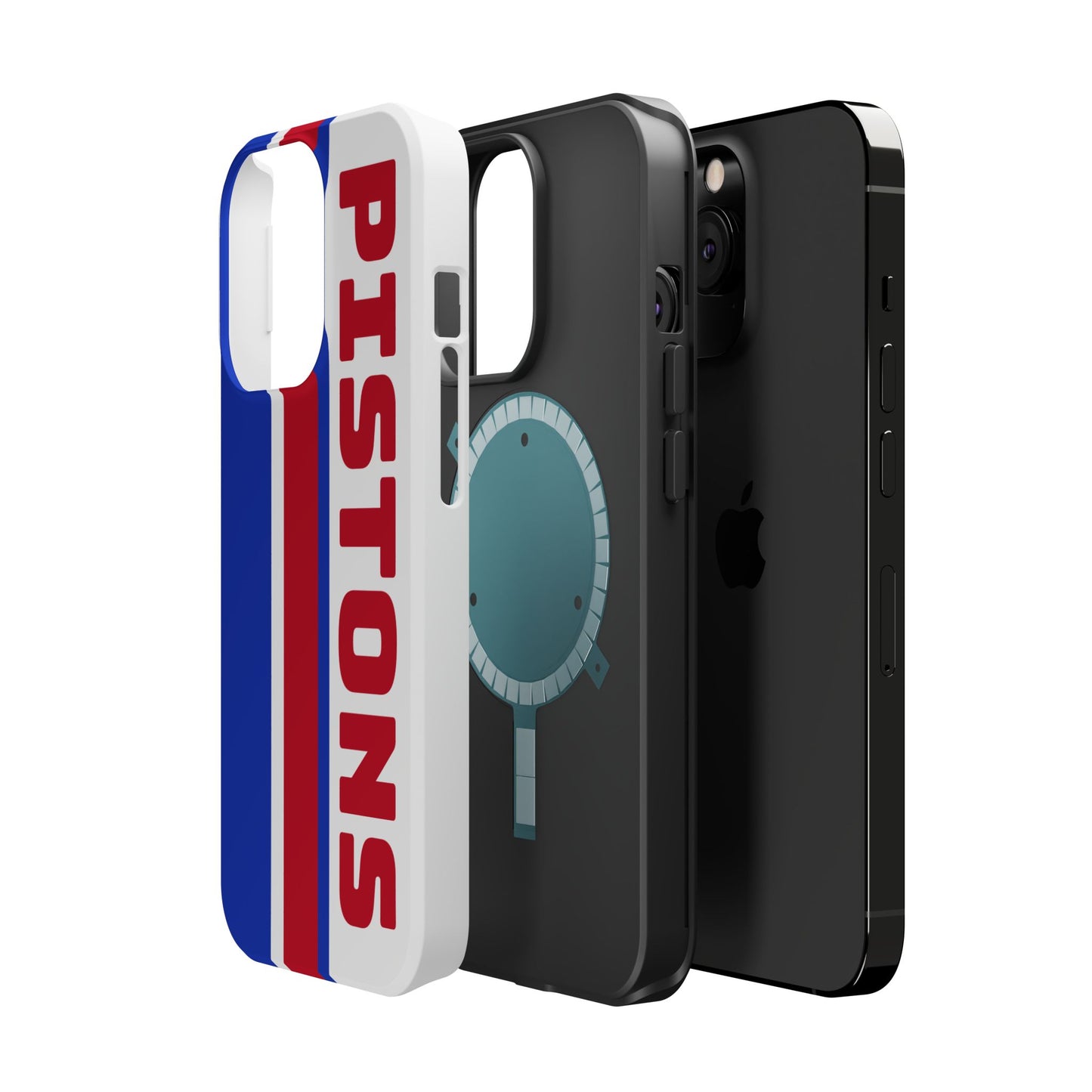 Pistons Phone Case, Magnetic Phone Case, Retro Phone Case, Basketball Gifts