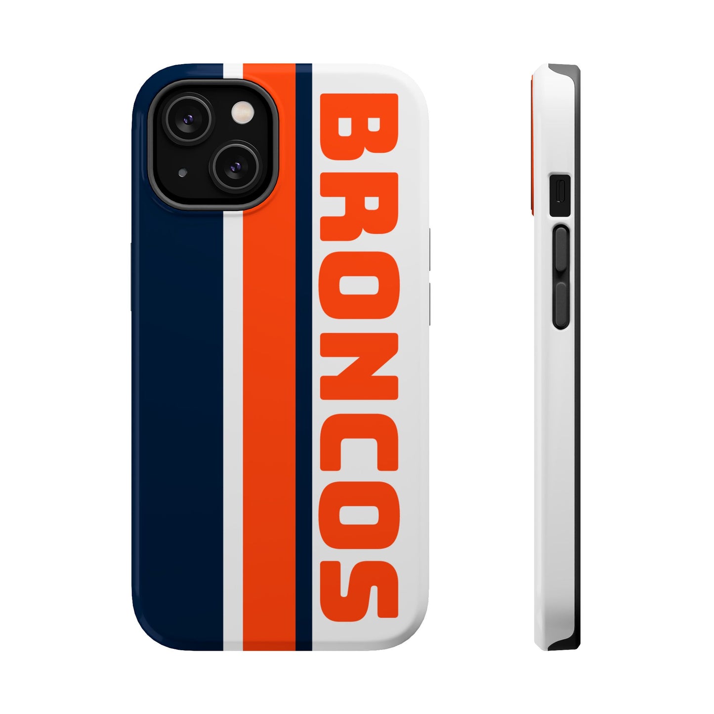 Broncos Phone Case, Magnetic Phone Case, Retro Phone Case, Baseball Case for iPhone or Samsung, Football Gifts
