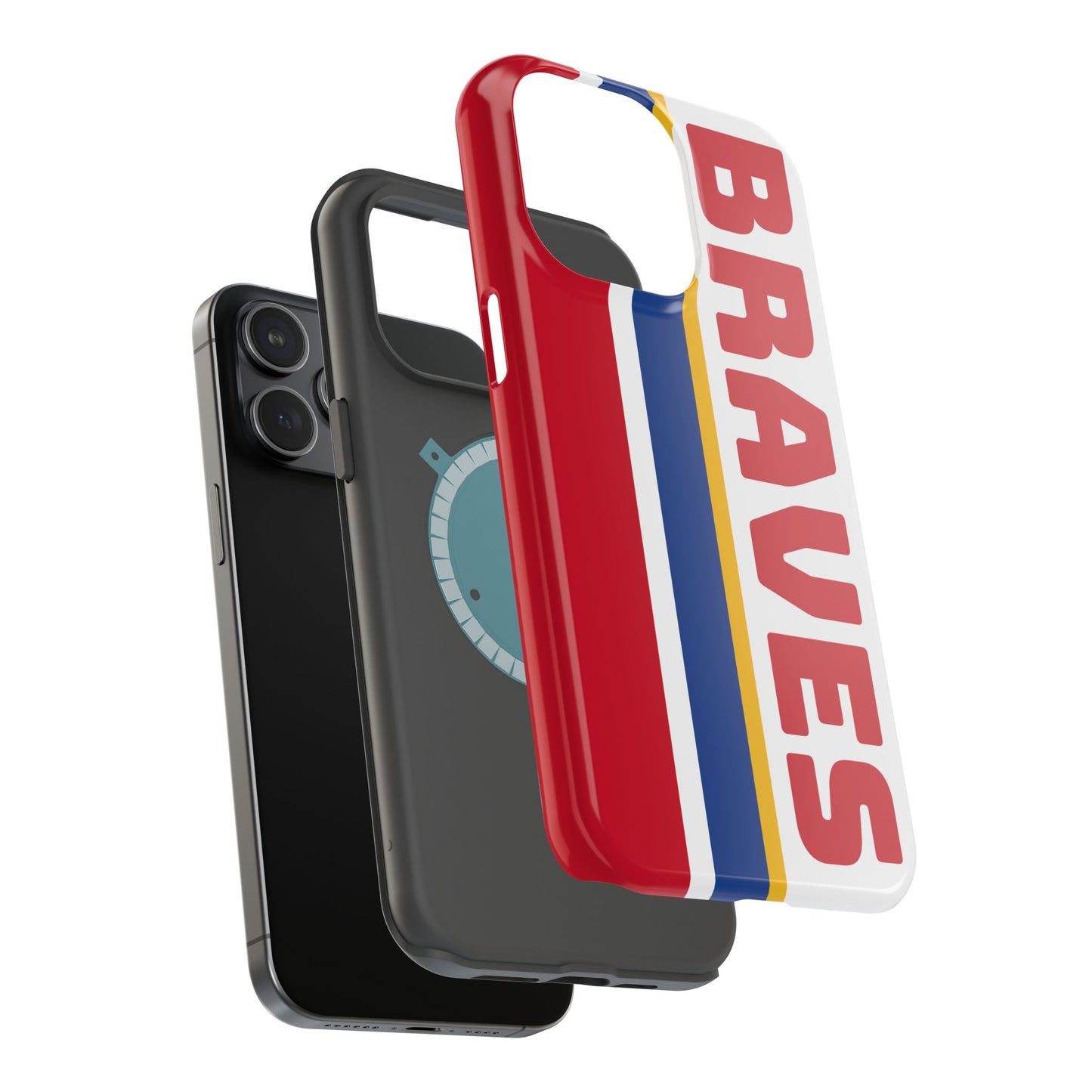 Braves Phone Case, Magnetic Phone Case, Baseball Phone Case, Retro Phone Case