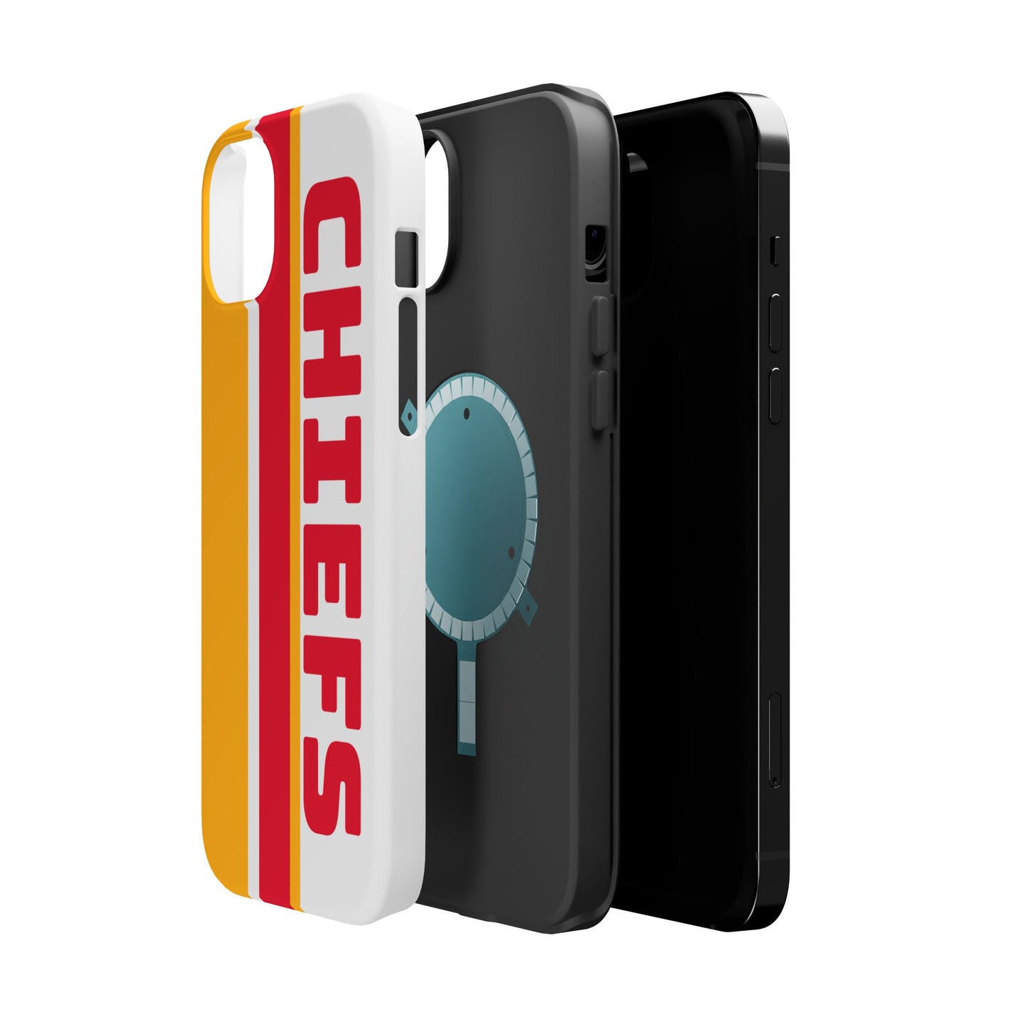 Chiefs Phone Case, Magnetic Phone Case, Retro Phone Case, Baseball Case for iPhone or Samsung, Chiefs Football Gifts