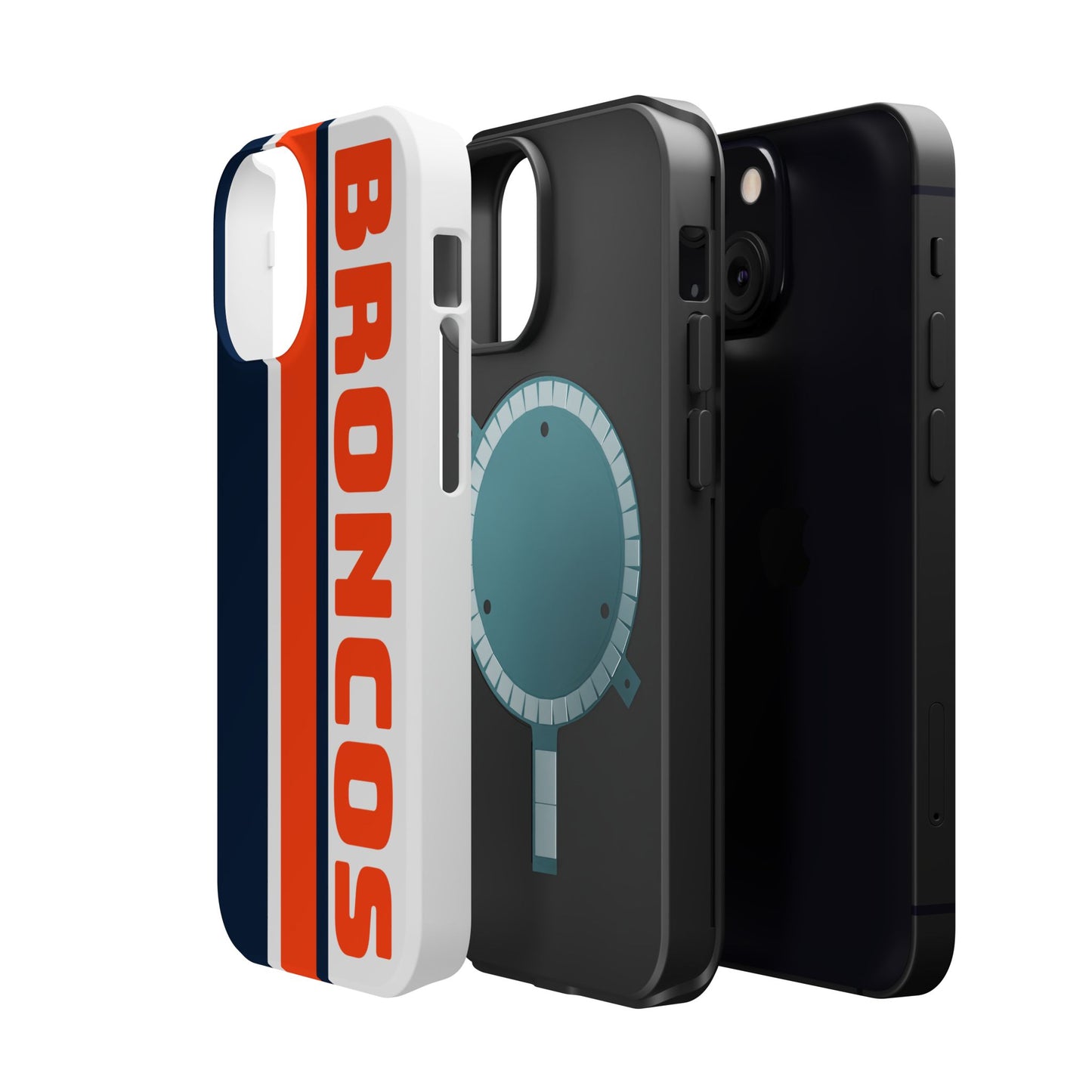 Broncos Phone Case, Magnetic Phone Case, Retro Phone Case, Baseball Case for iPhone or Samsung, Football Gifts