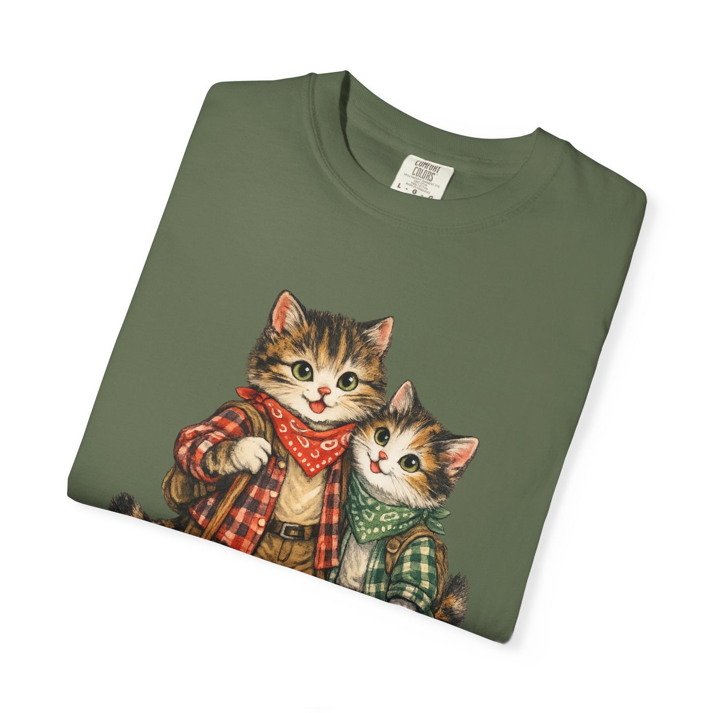 Camping Cats T-Shirt | Cute Cat Camping Design, Outdoorsy Feline Tee