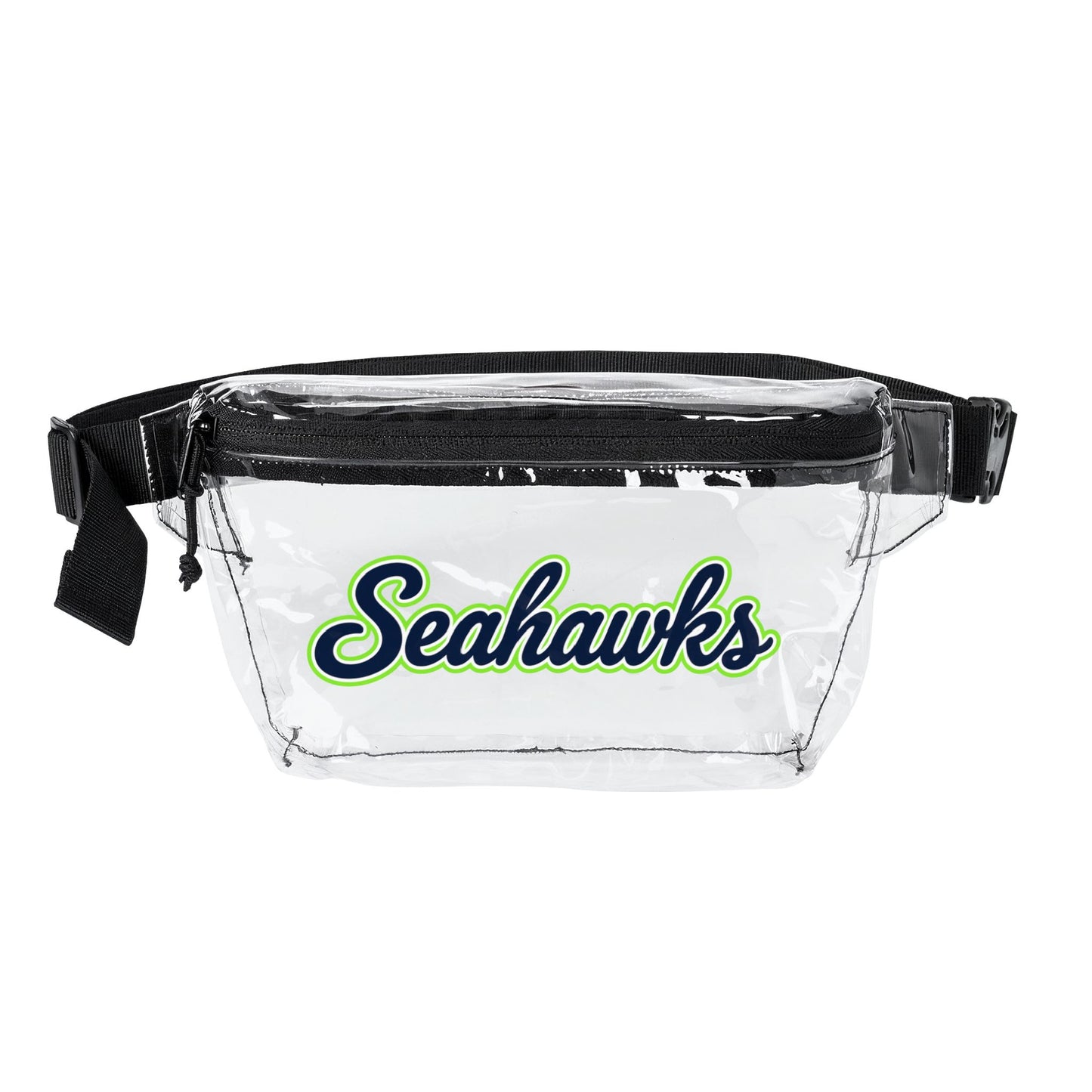 Seahawks Clear Stadium Bag, Football Belt Bag, Transparent Fanny Pack